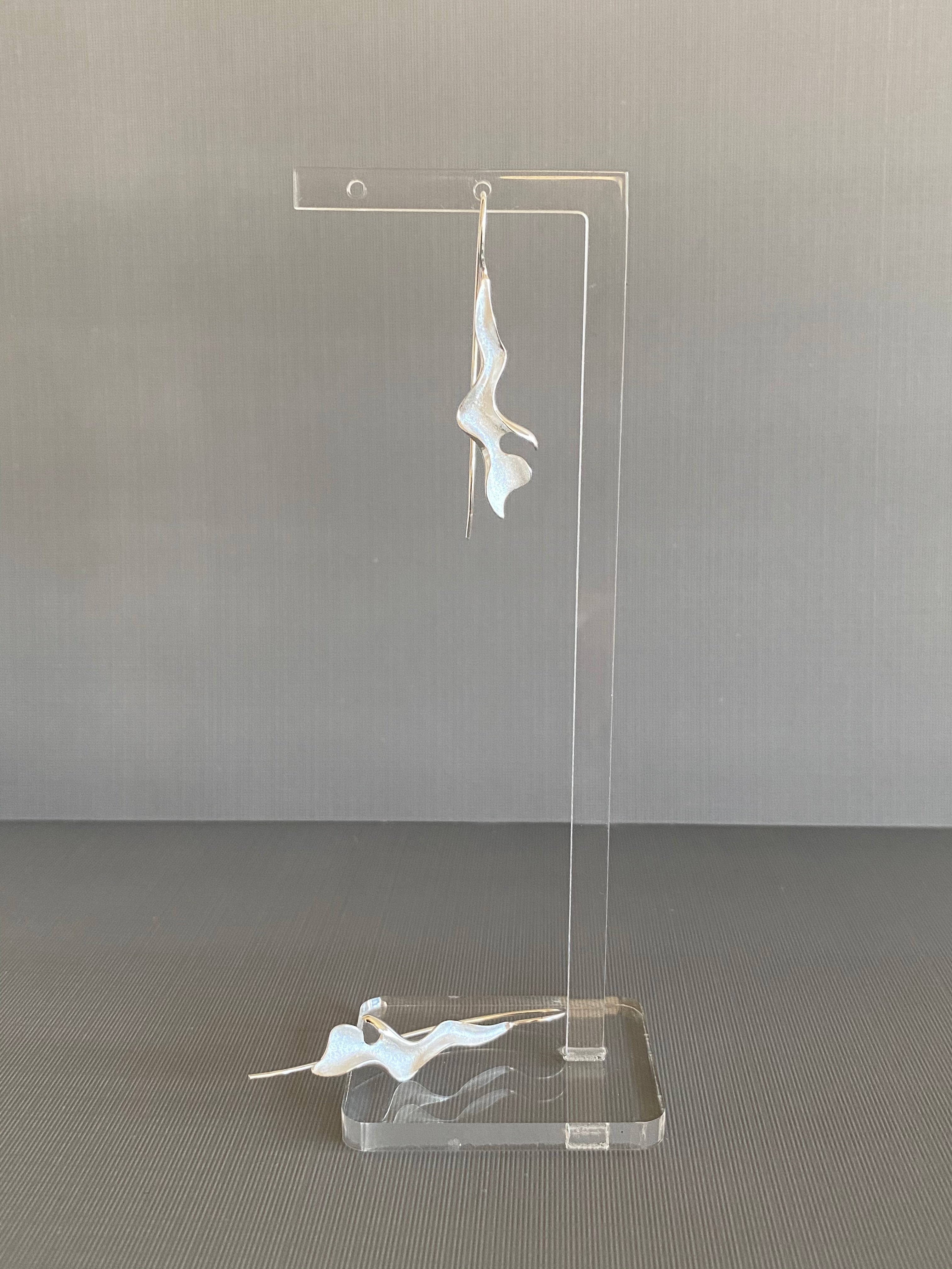 Silver Twist Earrings