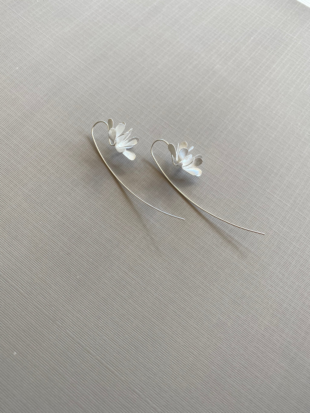 Matte Petal Hook Earrings