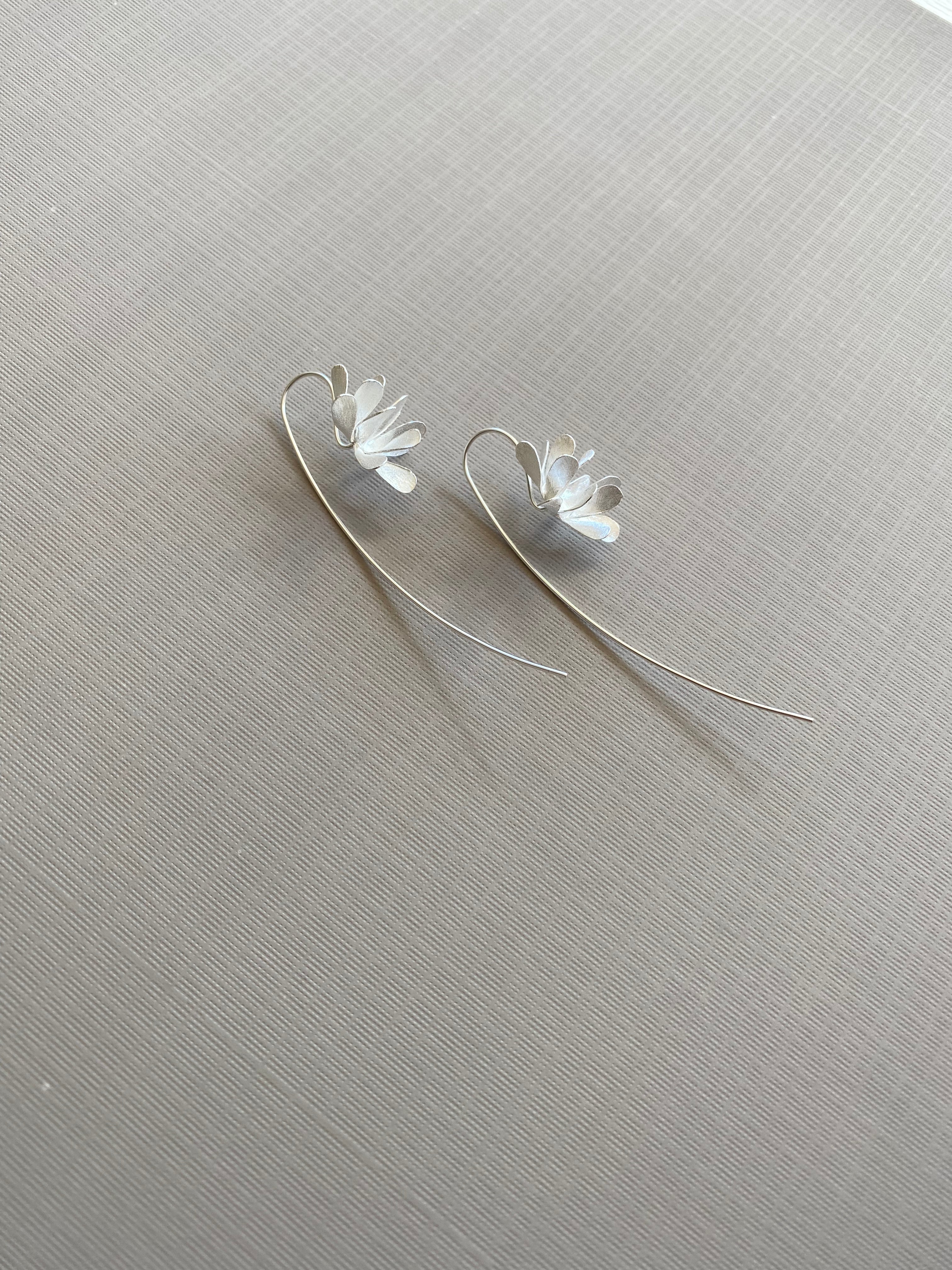 Matte Petal Hook Earrings