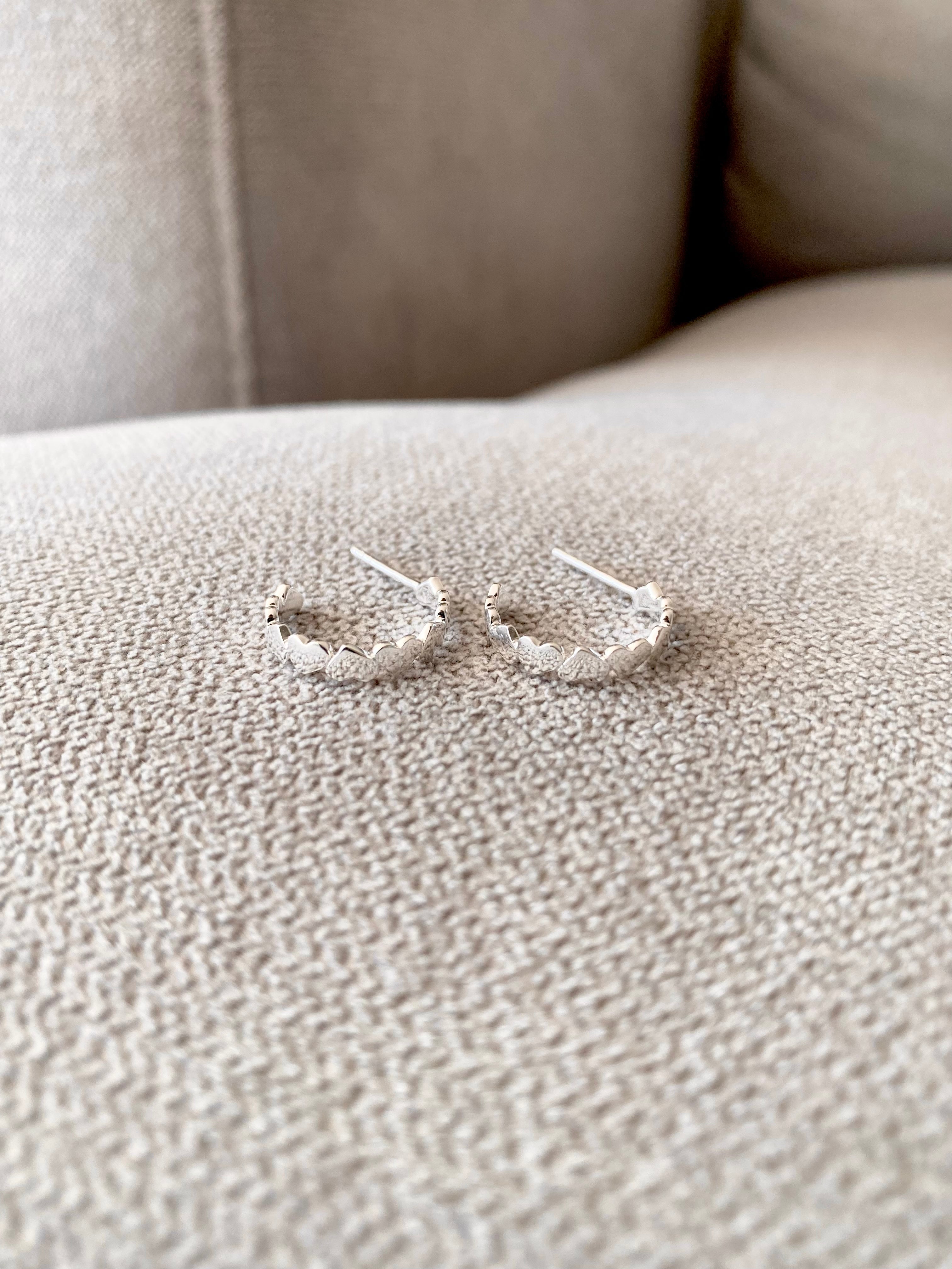 Heart Hoop Earrings