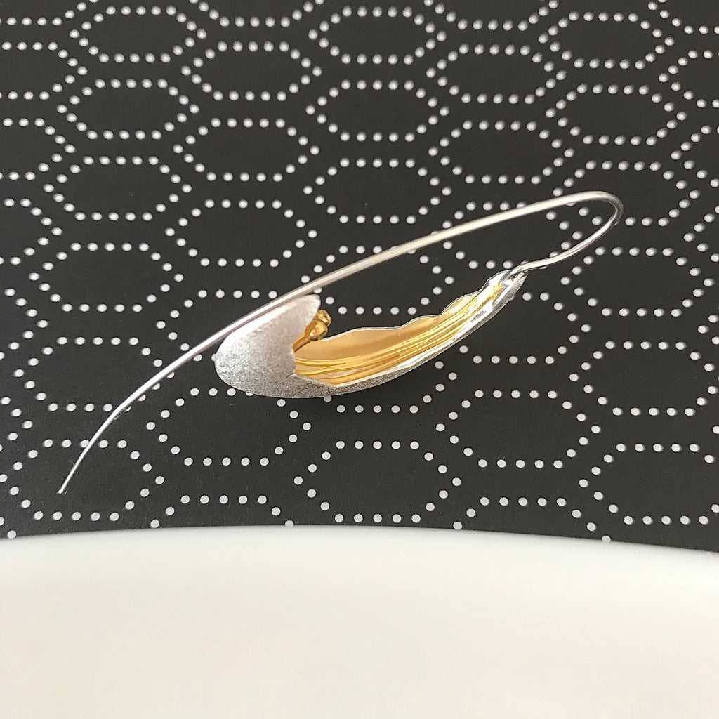 Dual Wave Curve Earrings