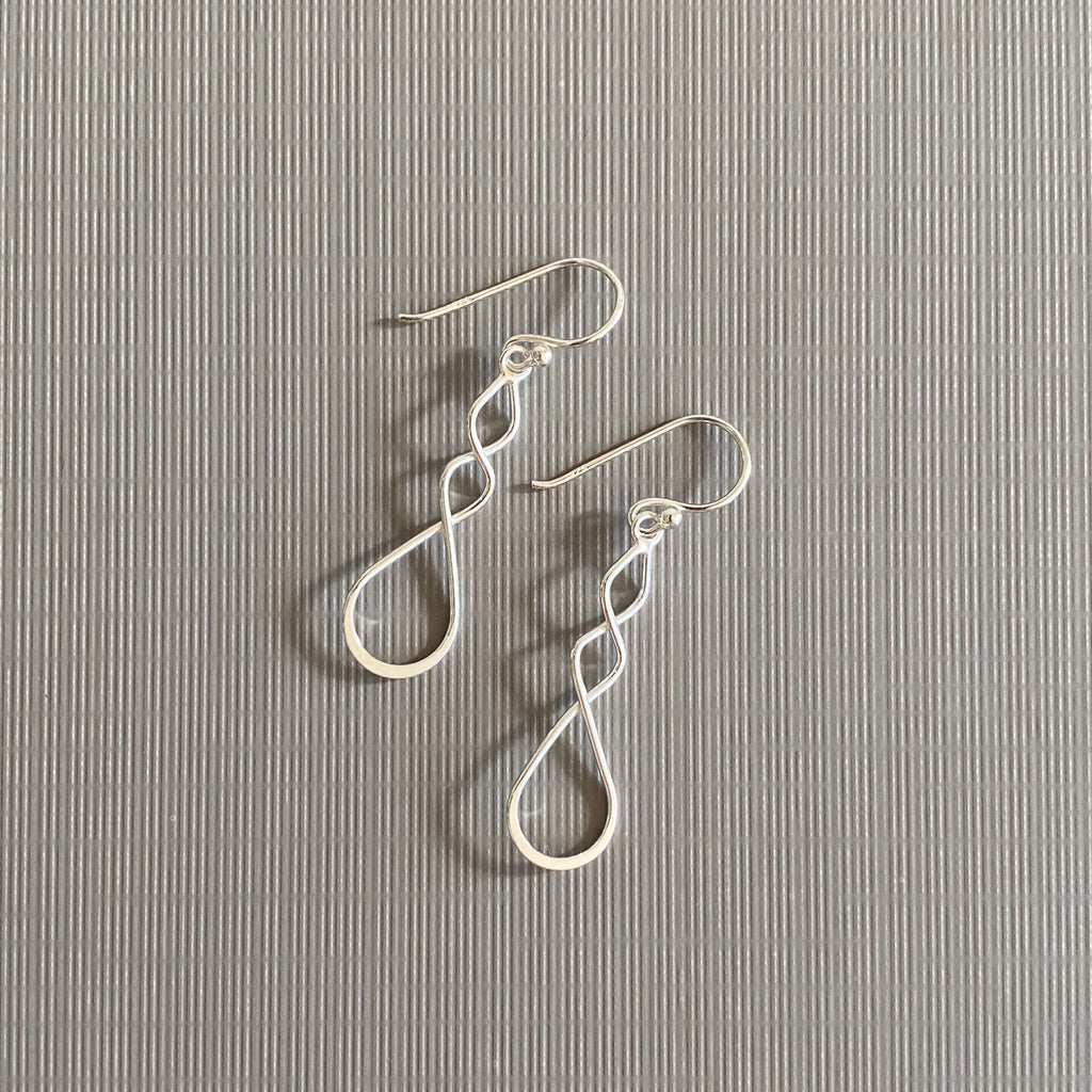 Twisted Line Drop Earrings