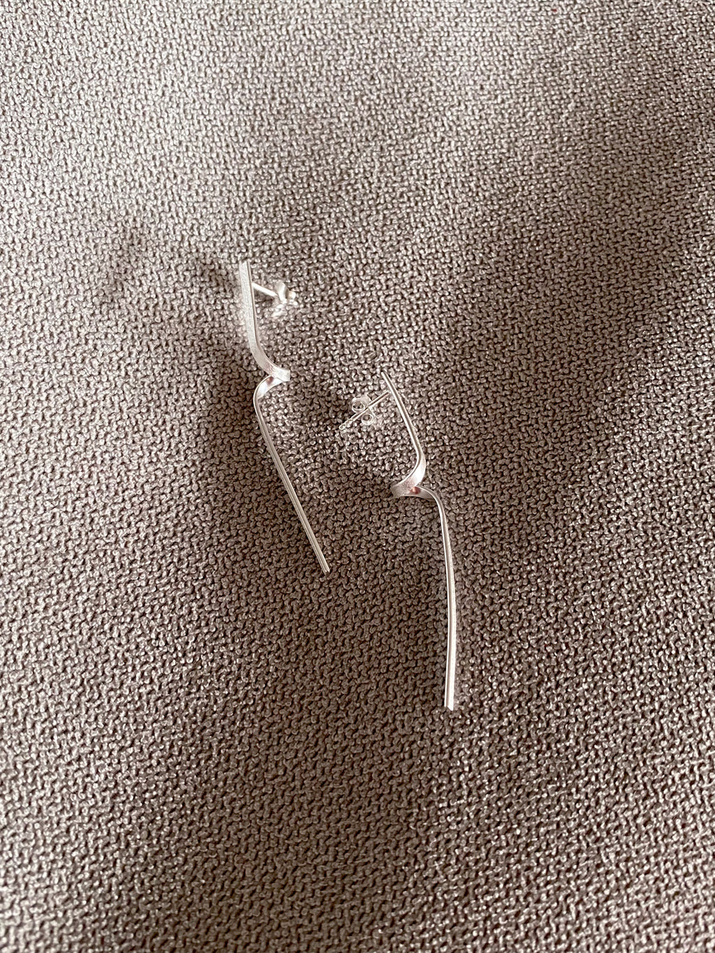 Silver Flow Earrings