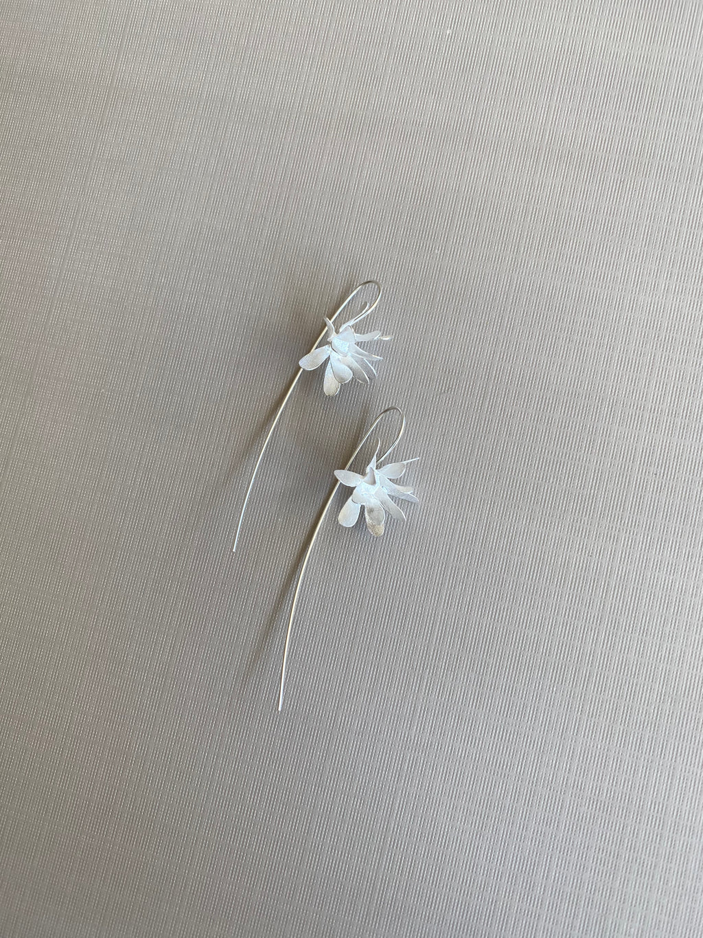 Matte Petal Hook Earrings