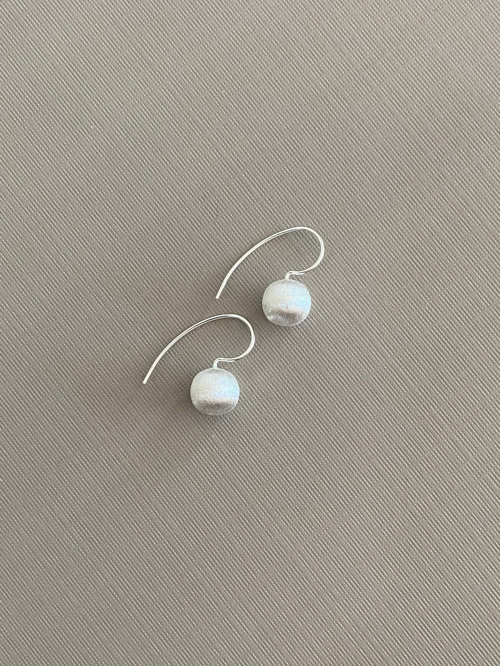 Frosted Sphere Earrings