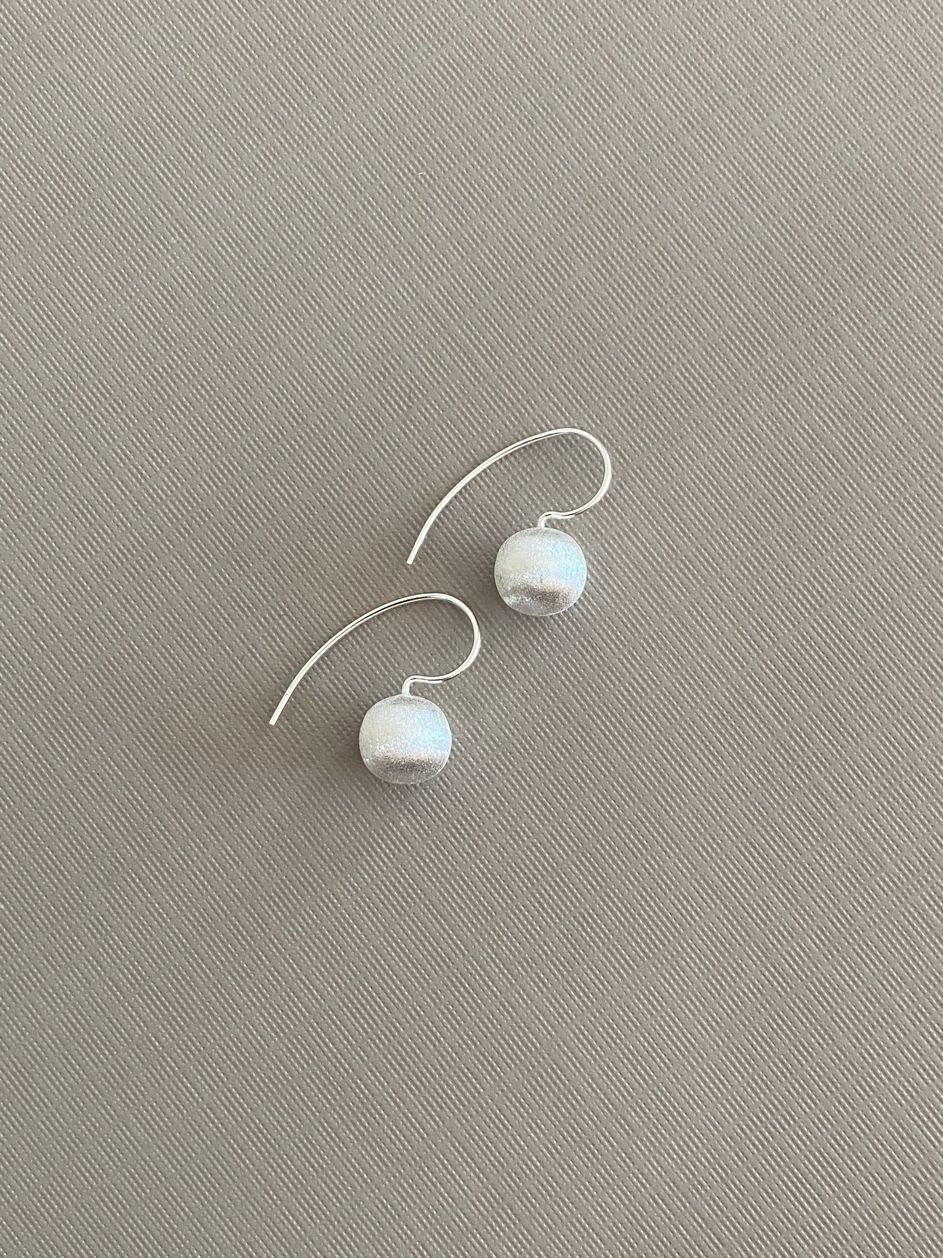 Frosted Sphere Earrings