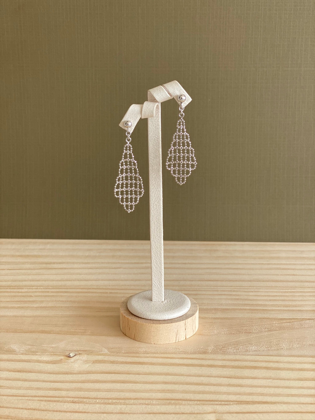 Open Diamond Mesh Earrings