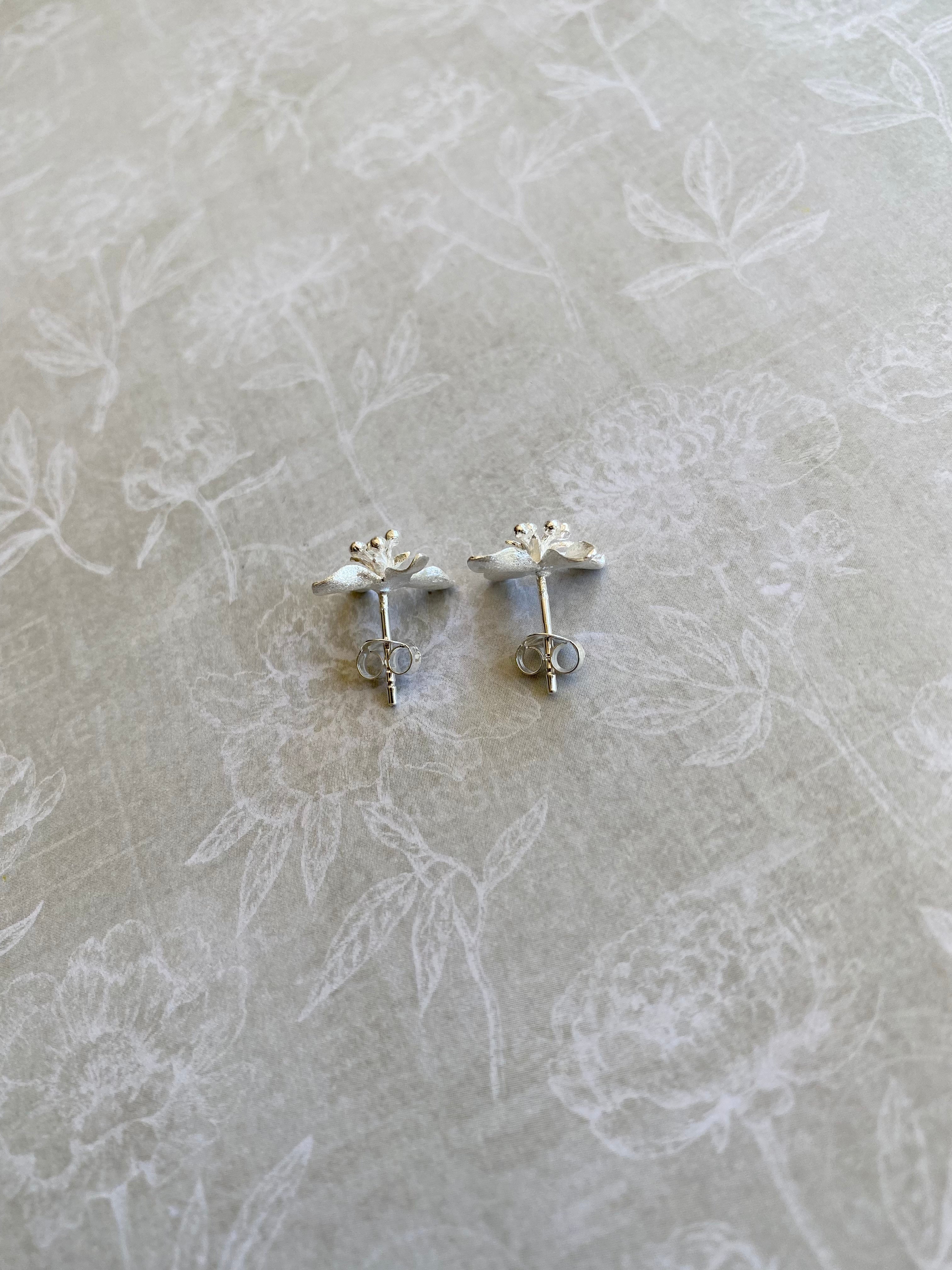 3D Flower Stud Earrings