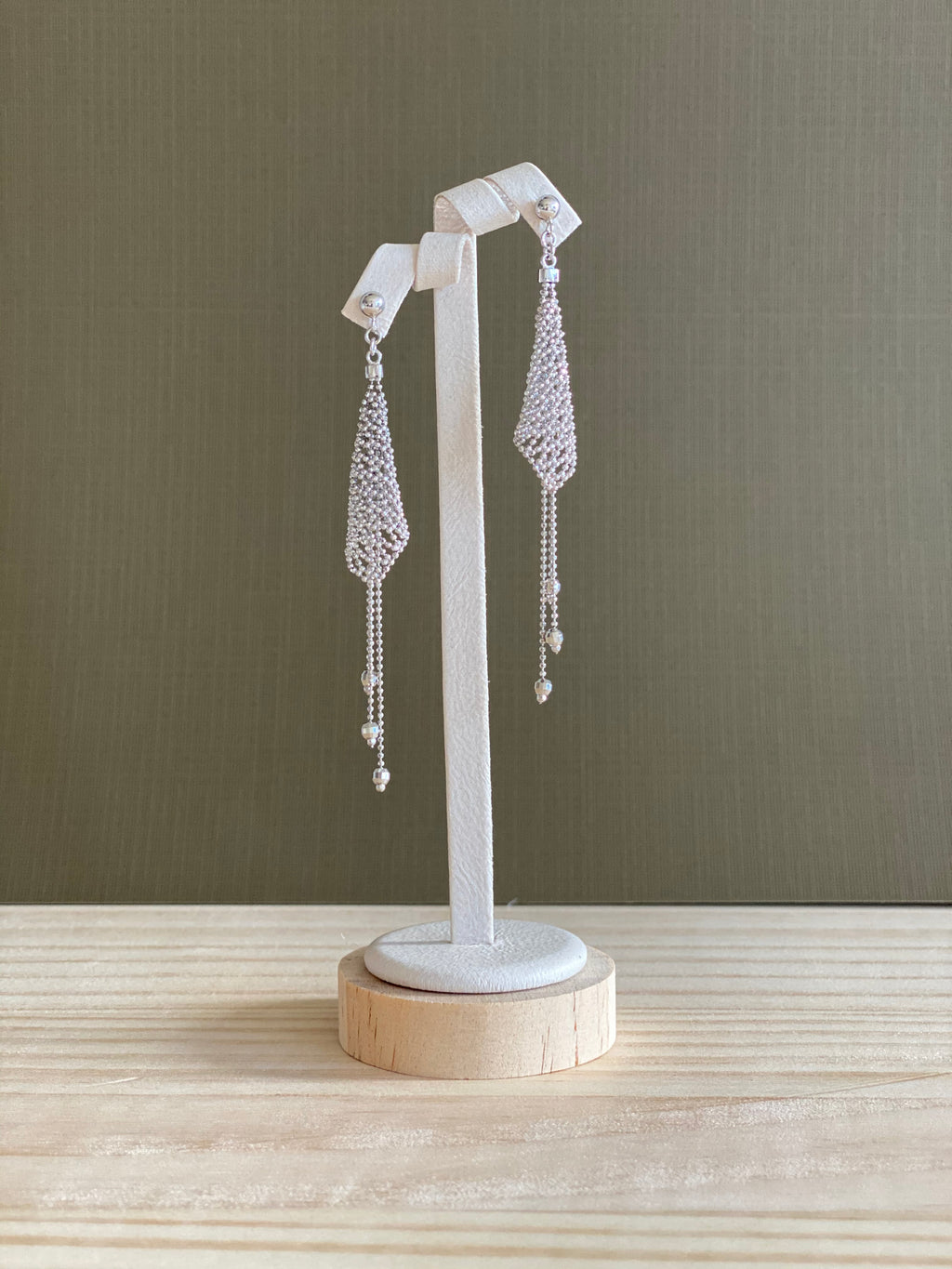 Cascade Chain Mesh Earrings