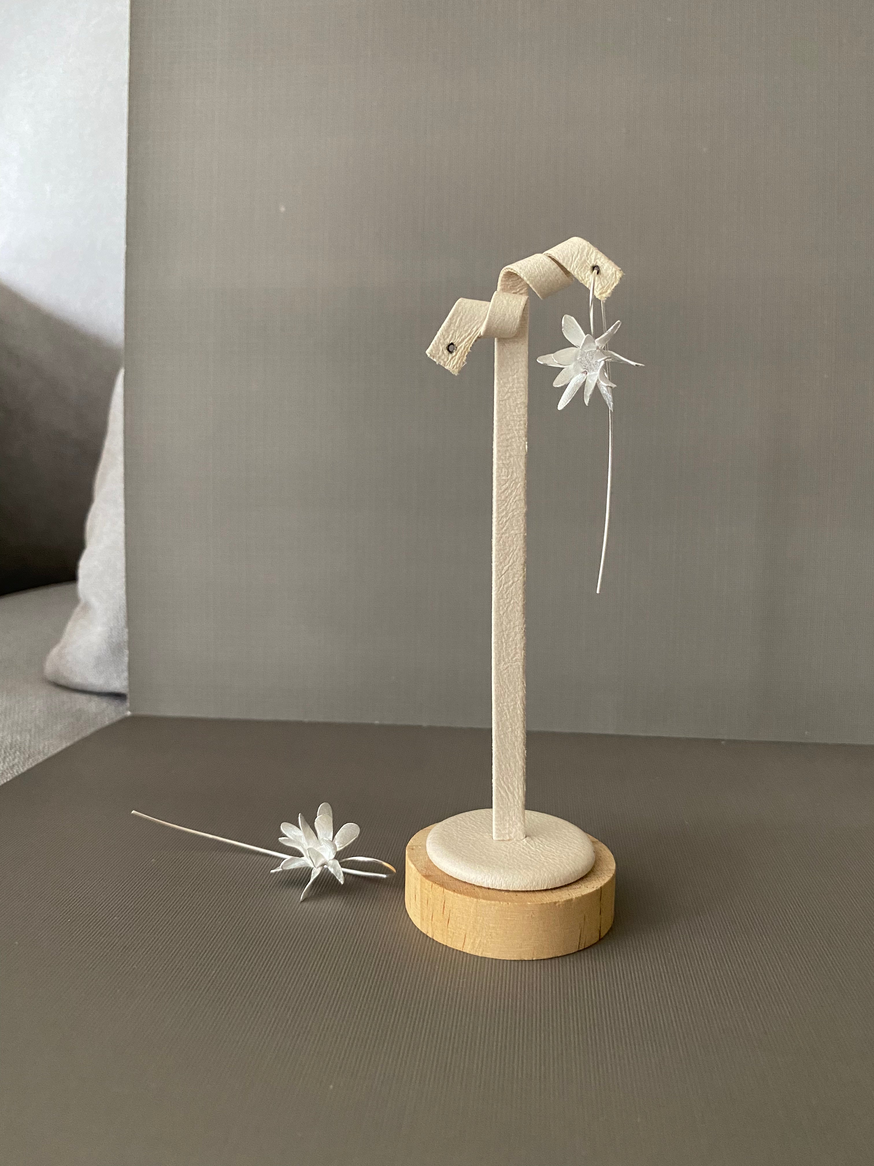 Matte Petal Hook Earrings