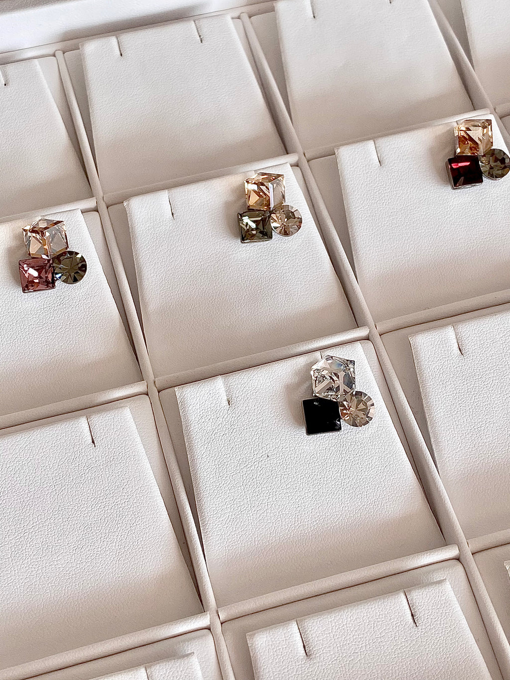 Swarovski Multi-Shape Cluster Stud Earrings (3 colours)