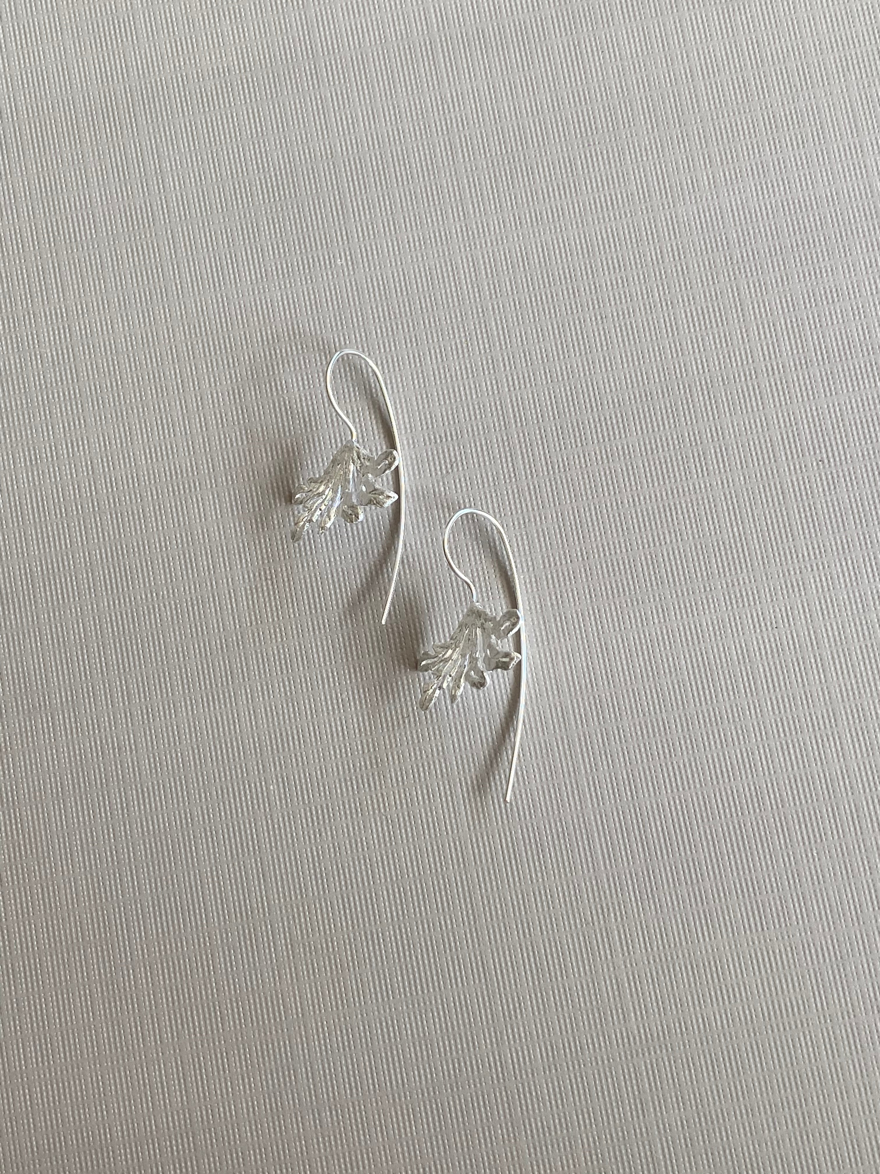 Matte Maple Leaf Drop Earrings