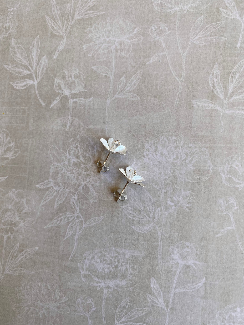 Matte Petal Stud Earrings