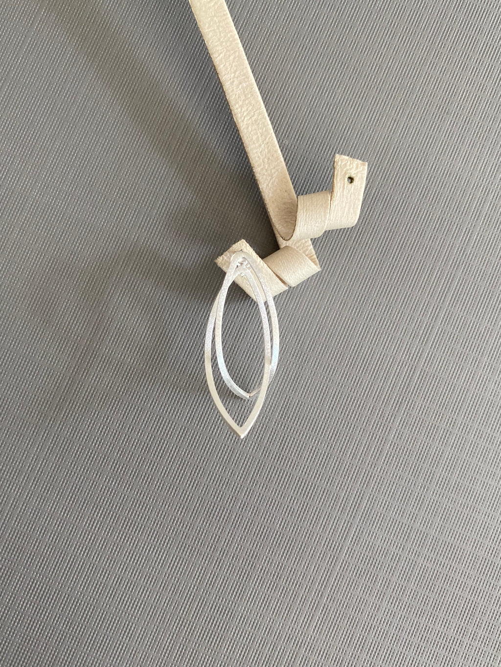 Silver Fold Curve Earrings