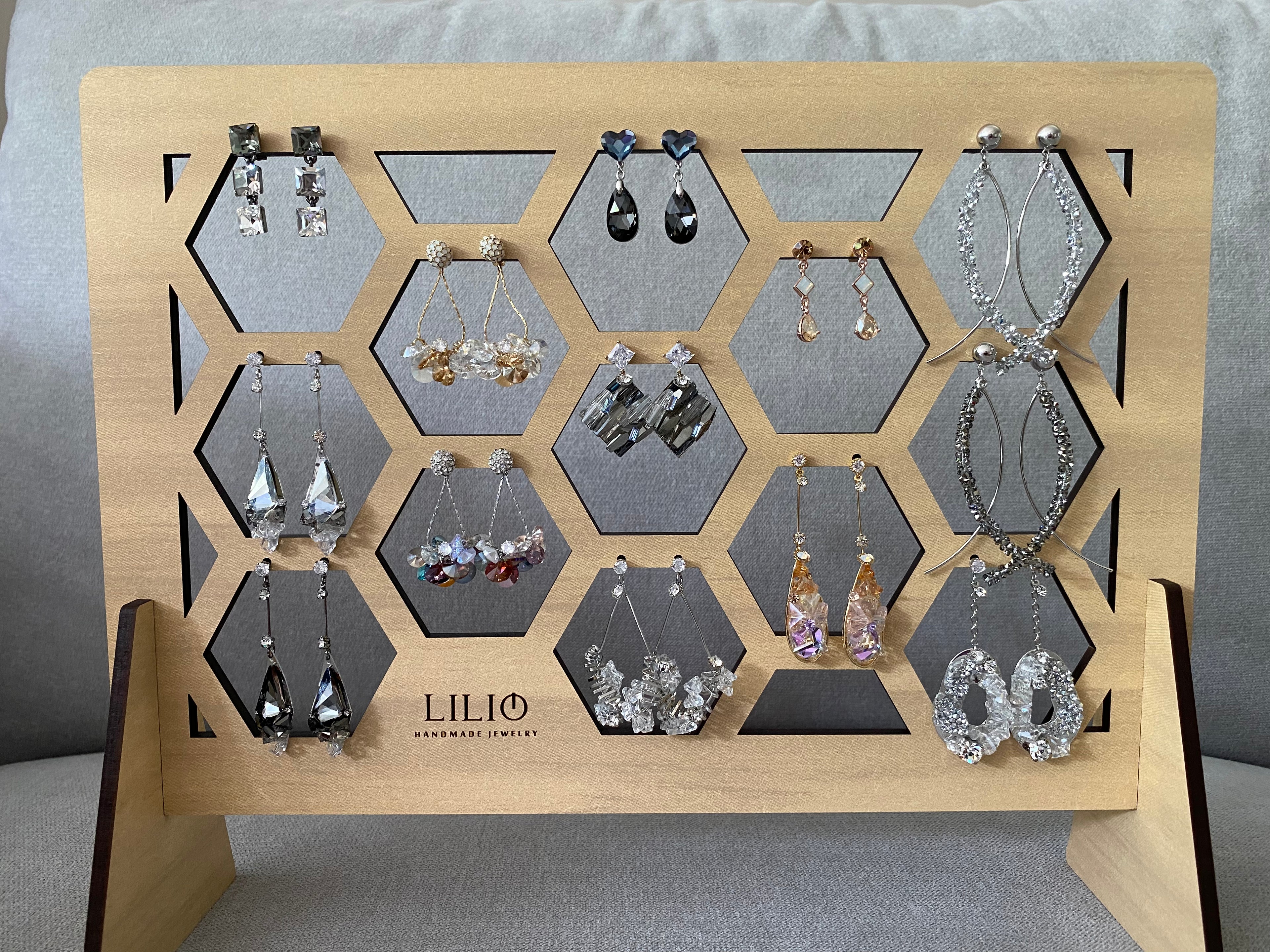 Earring Stands - Small (13 Hexagons x 50mm)