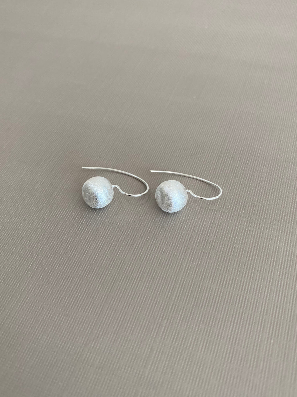 Frosted Sphere Earrings