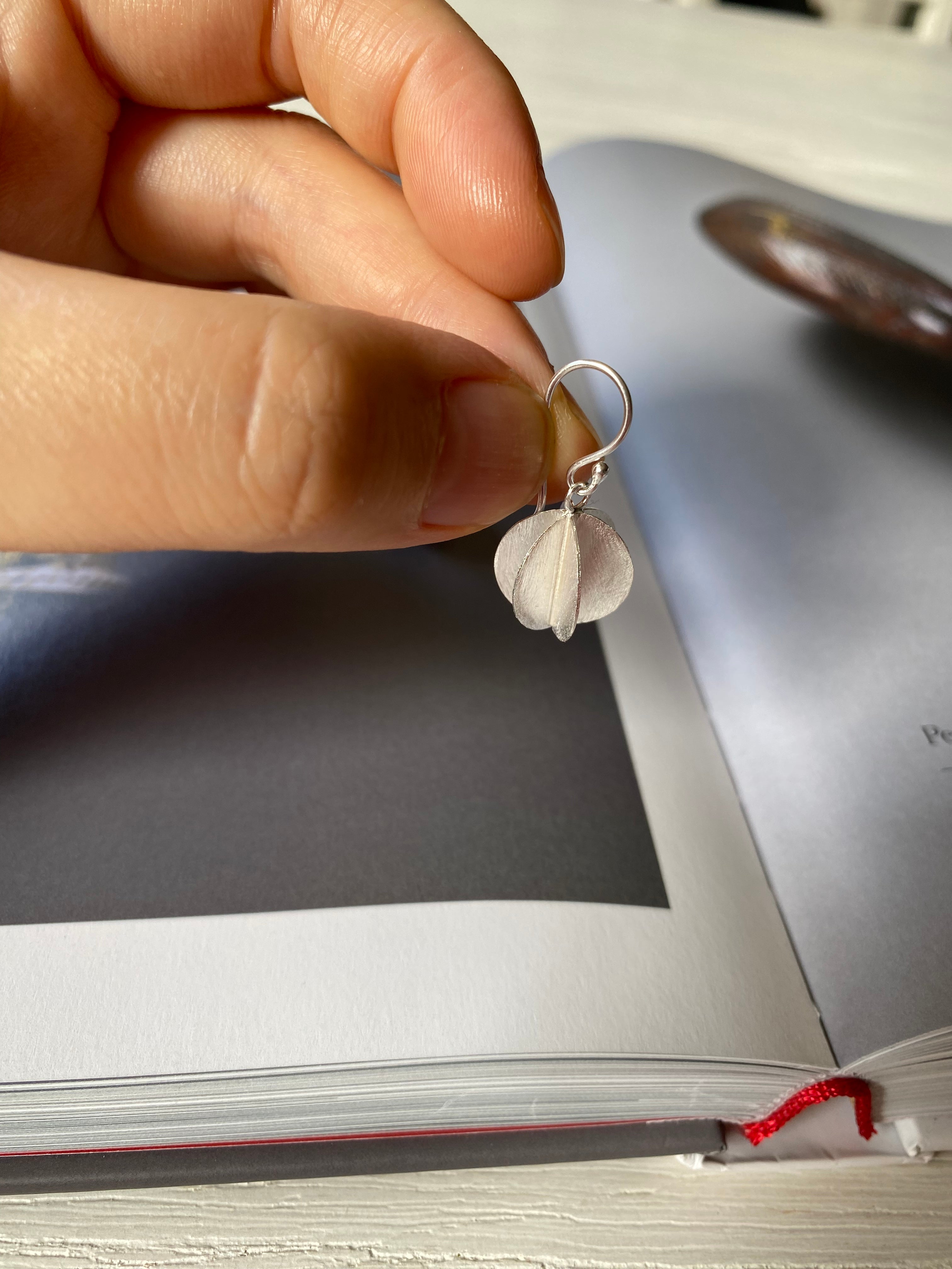 Matte Sphere Drop Earrings