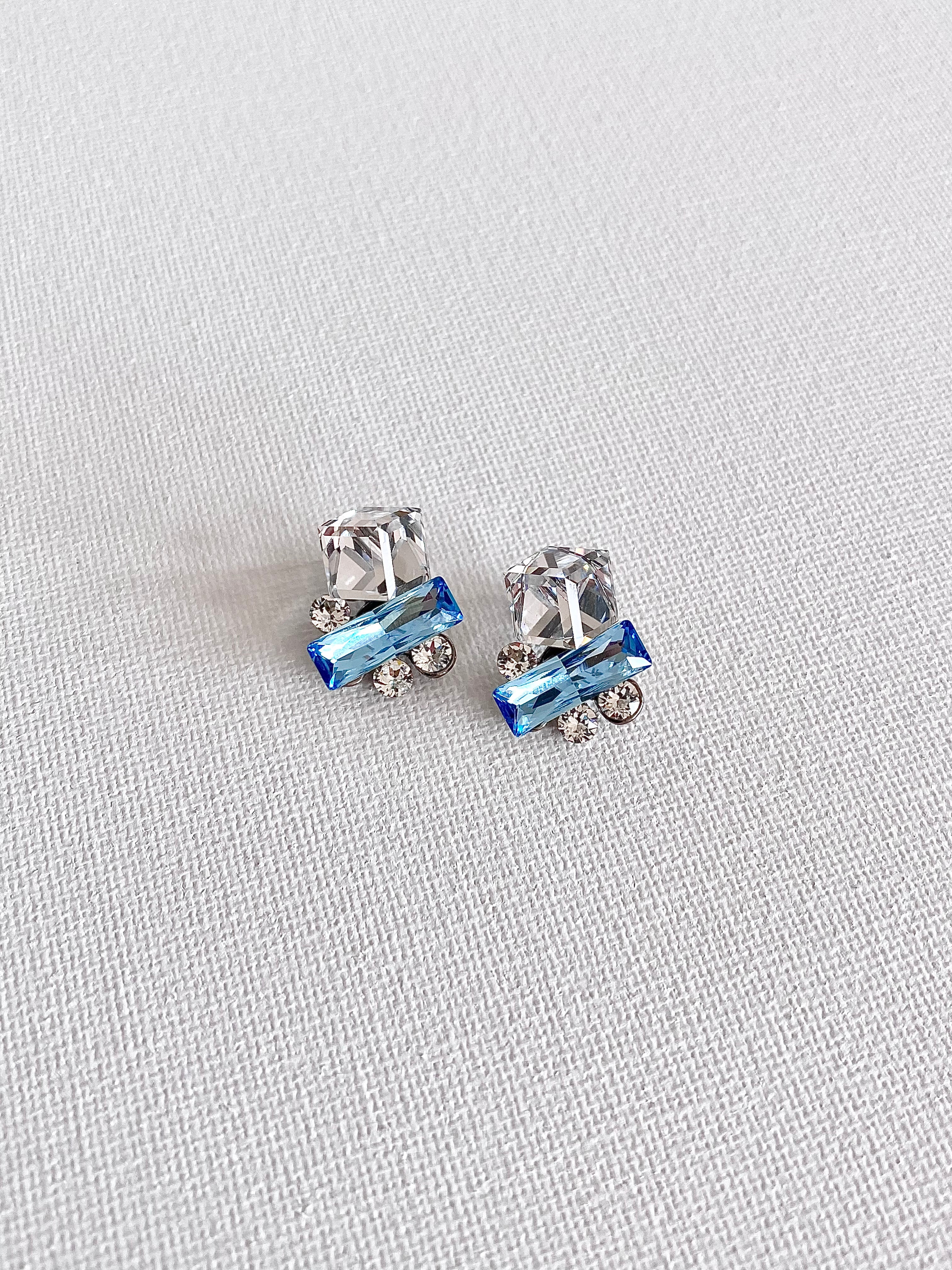 Swarovski Petite Bar Trio Stud Earrings (3 colours)