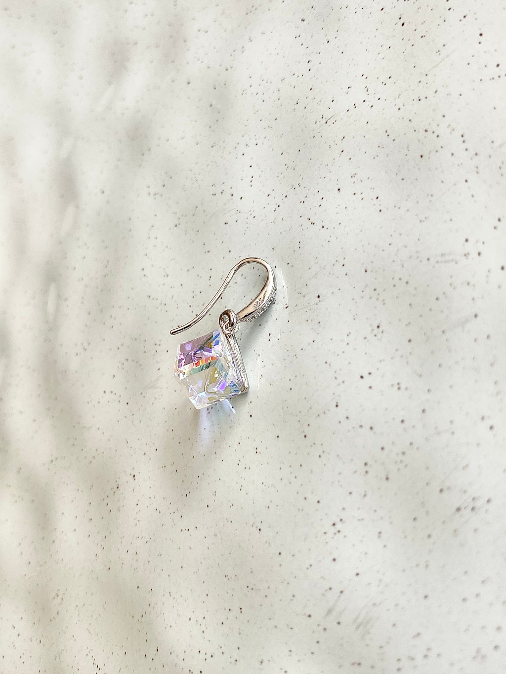 Swarovski Cube Drop Earrings (4 colours)