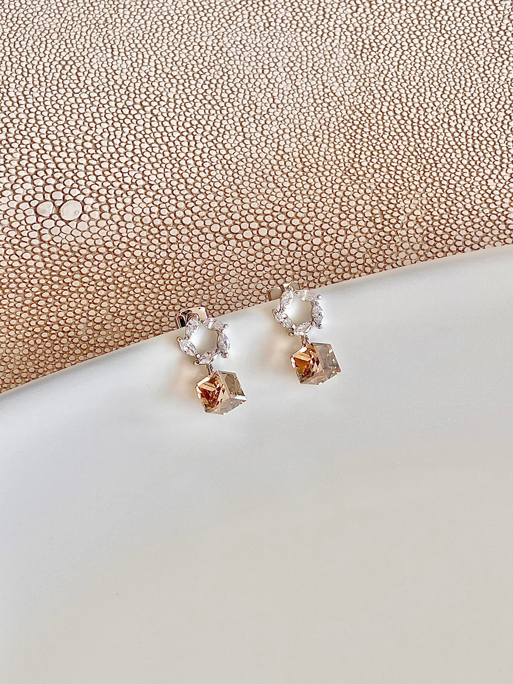 Swarovski Square Drop Earrings (2 colours)