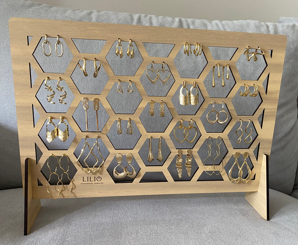 Earring Stands - Large A (25 Hexagons x 50mm)