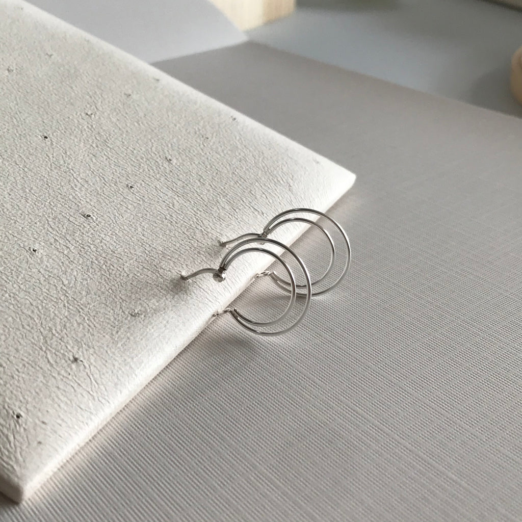 Circular Dual Loop Earrings