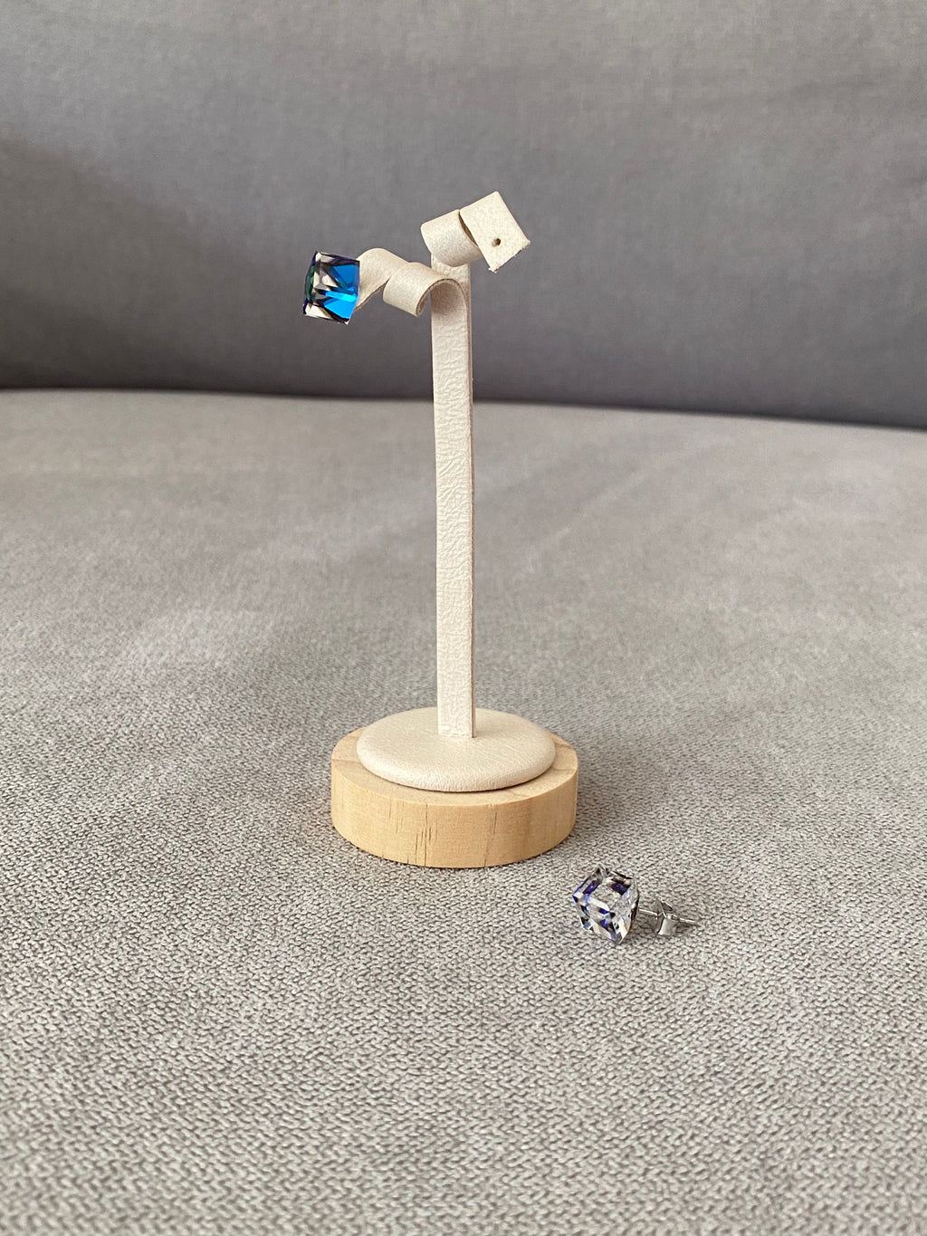 Swarovski Cube Stud Earrings (3 colours)