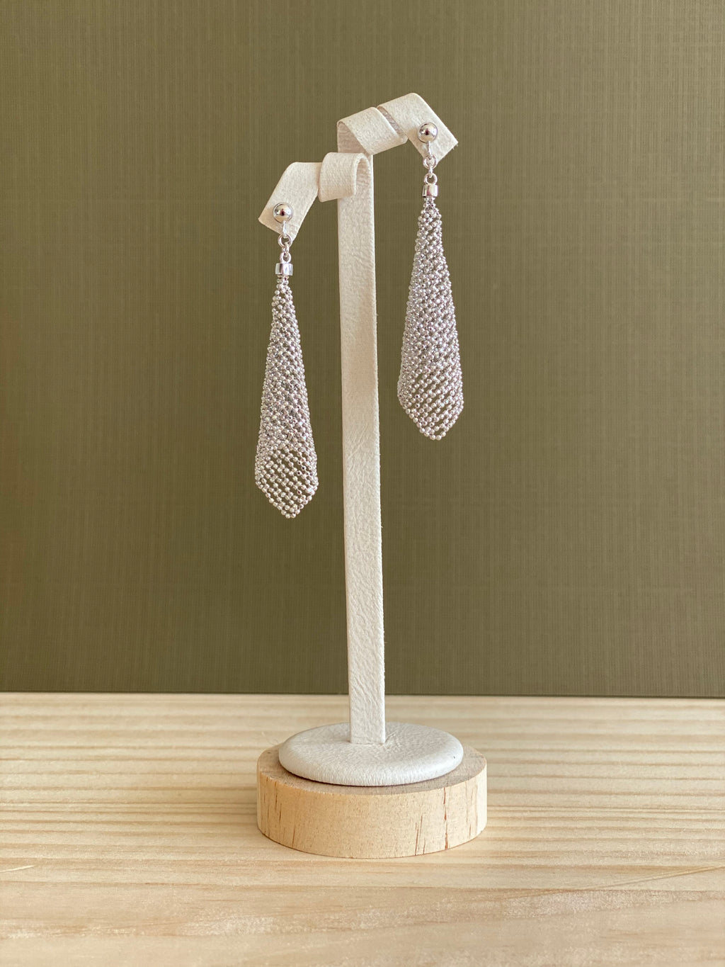 Long Leaf Drape Earrings