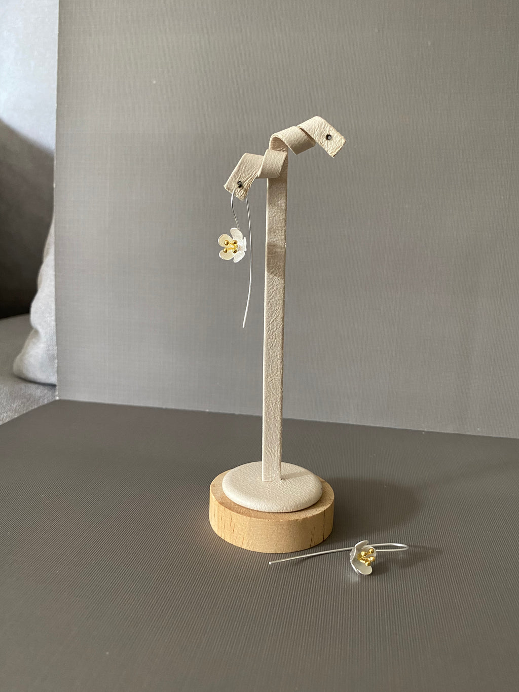 Matte Bloom Hook Earrings