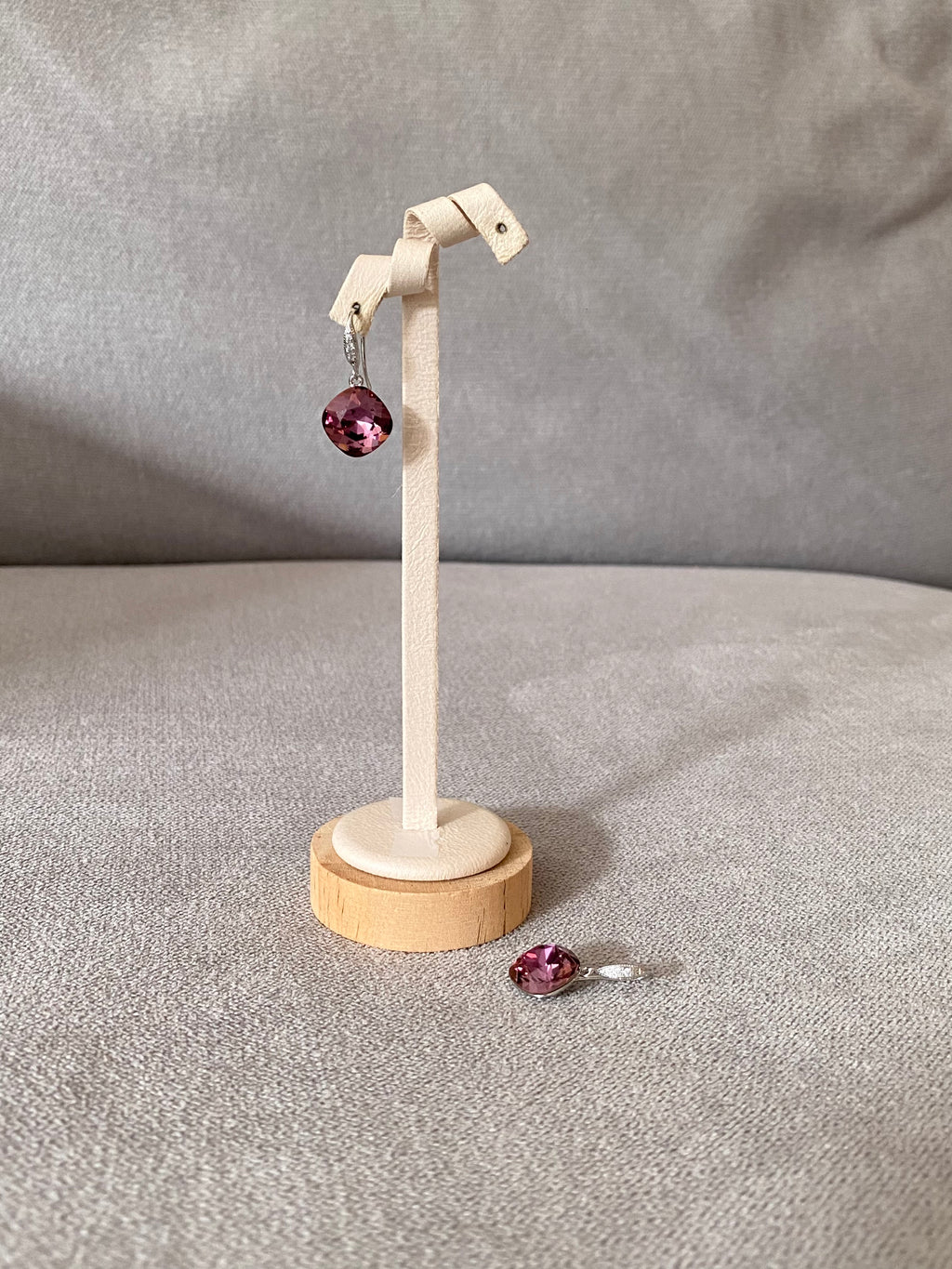 Swarovski Cushion Drop Earrings (5 colours)