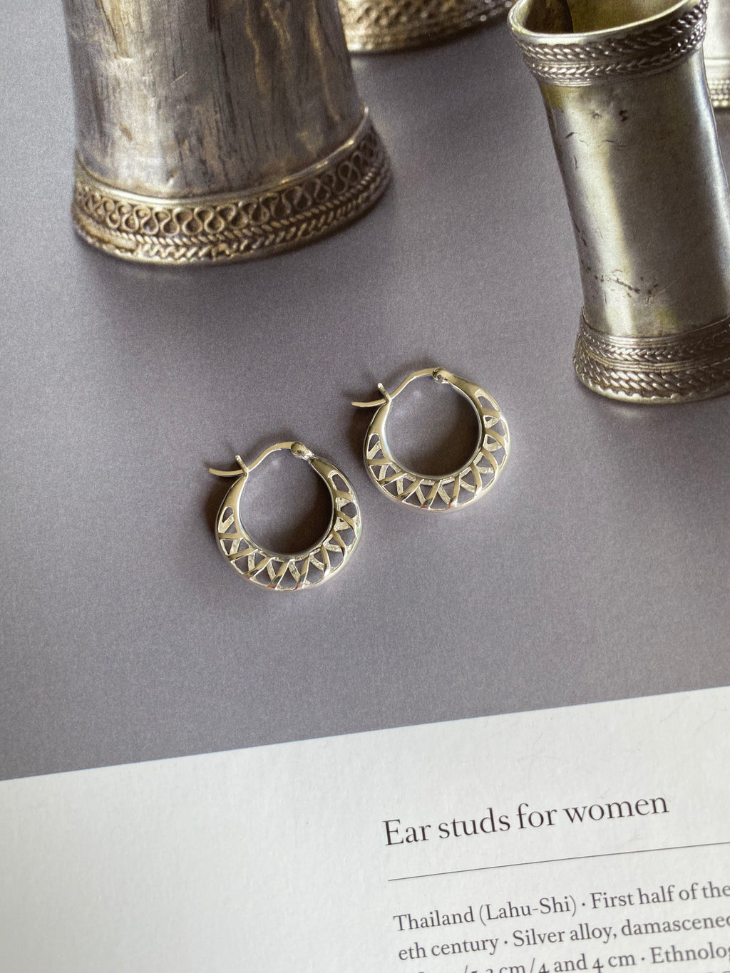 Patterned Edge Hoops