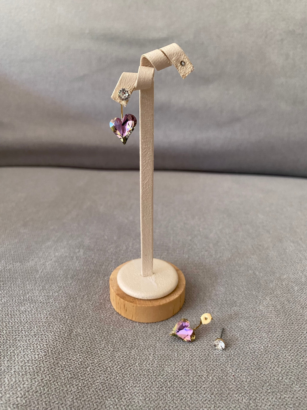 Swarovski Heart Drop Earrings (3 colors)