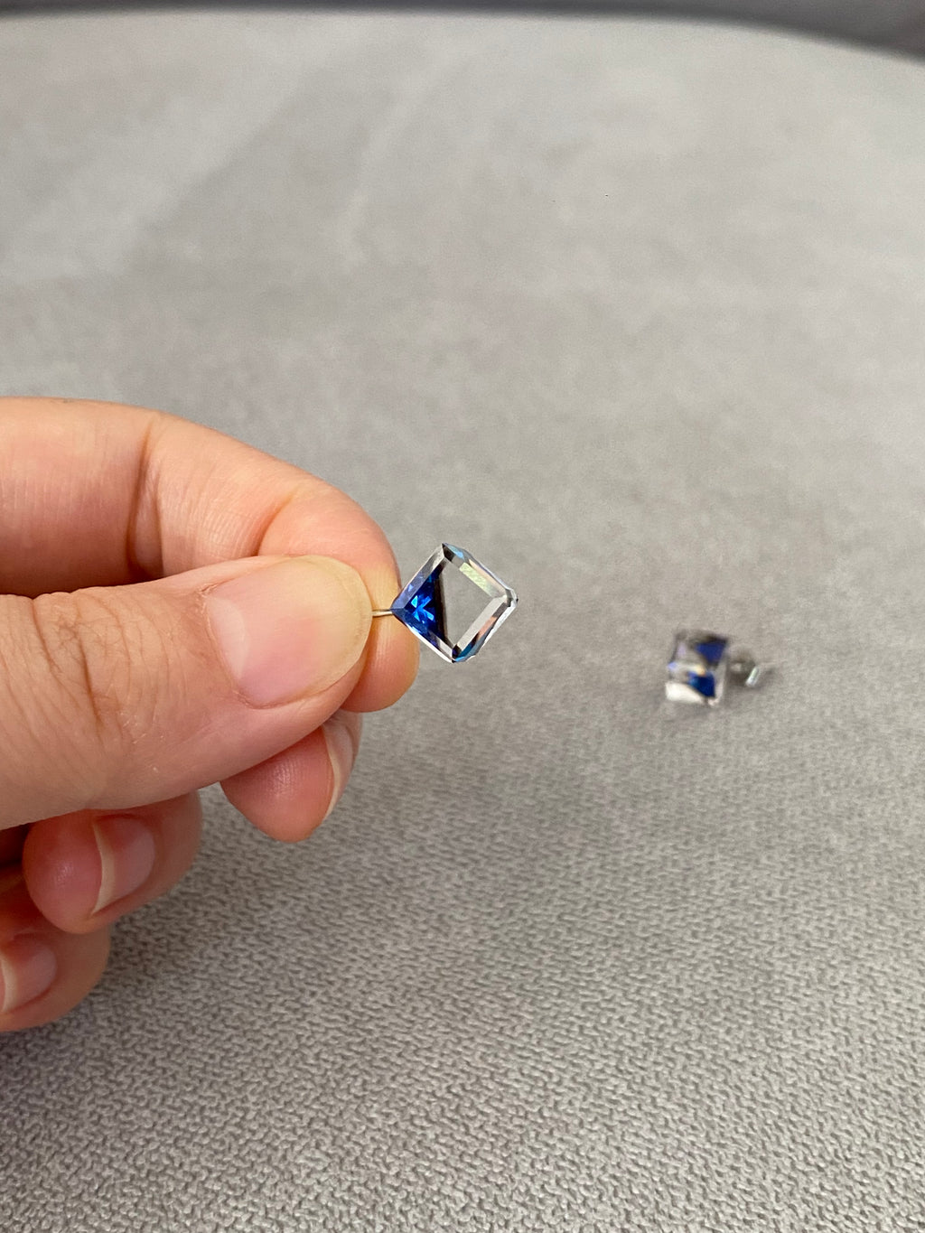 Swarovski Cube Stud Earrings (3 colours)