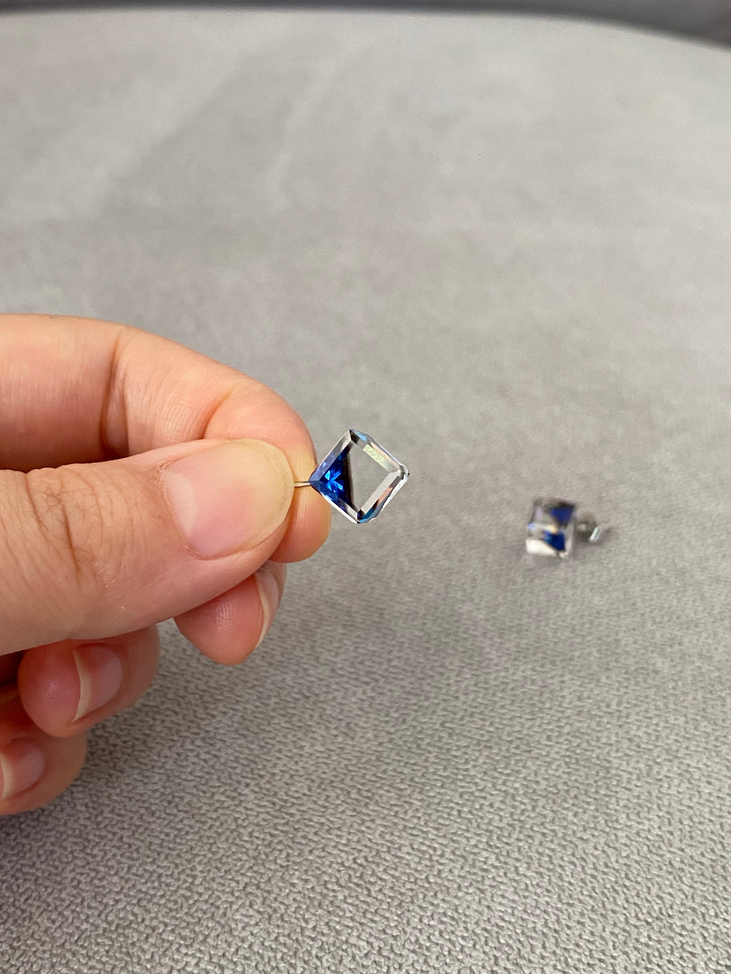 Swarovski Cube Stud Earrings (3 colours)