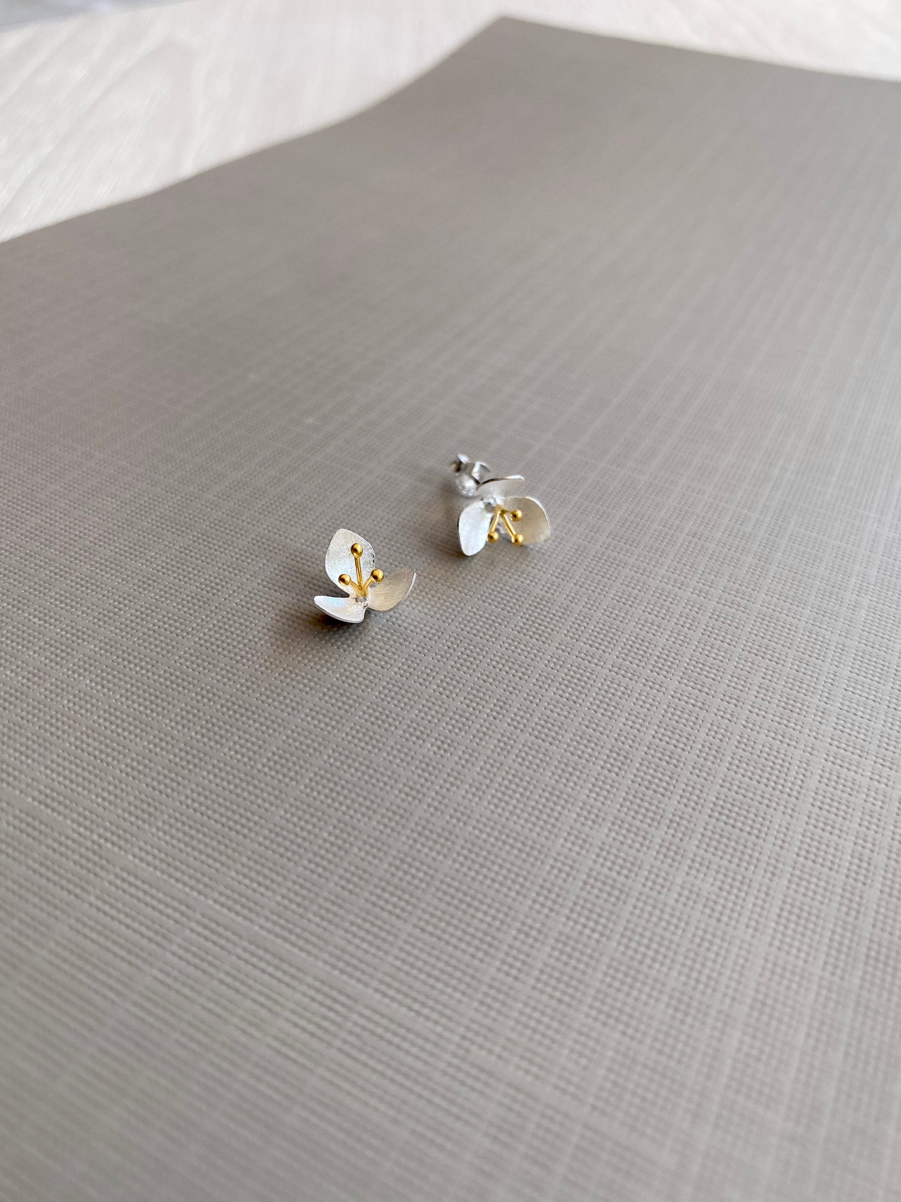 Matte Flower Stud Earrings