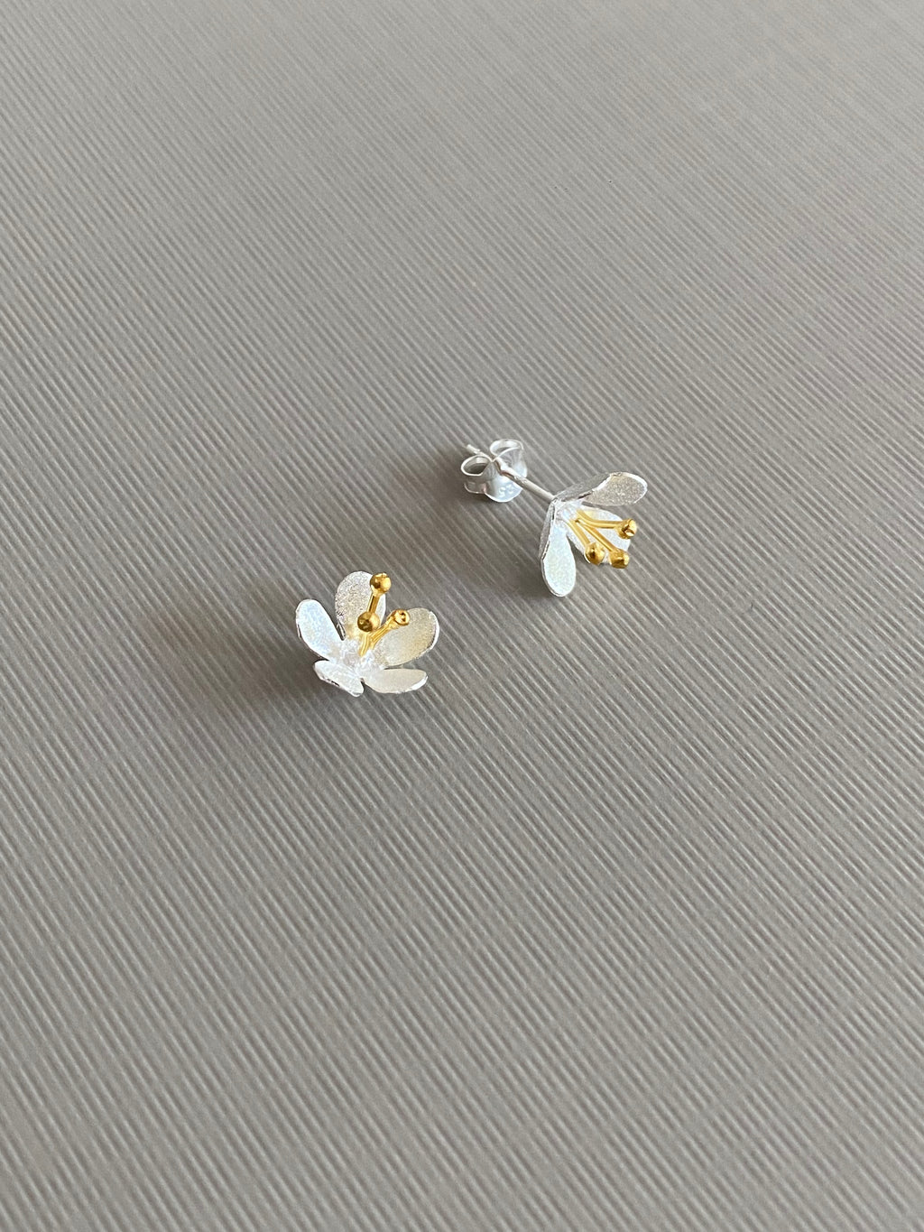 Matte Flower Stud Earrings