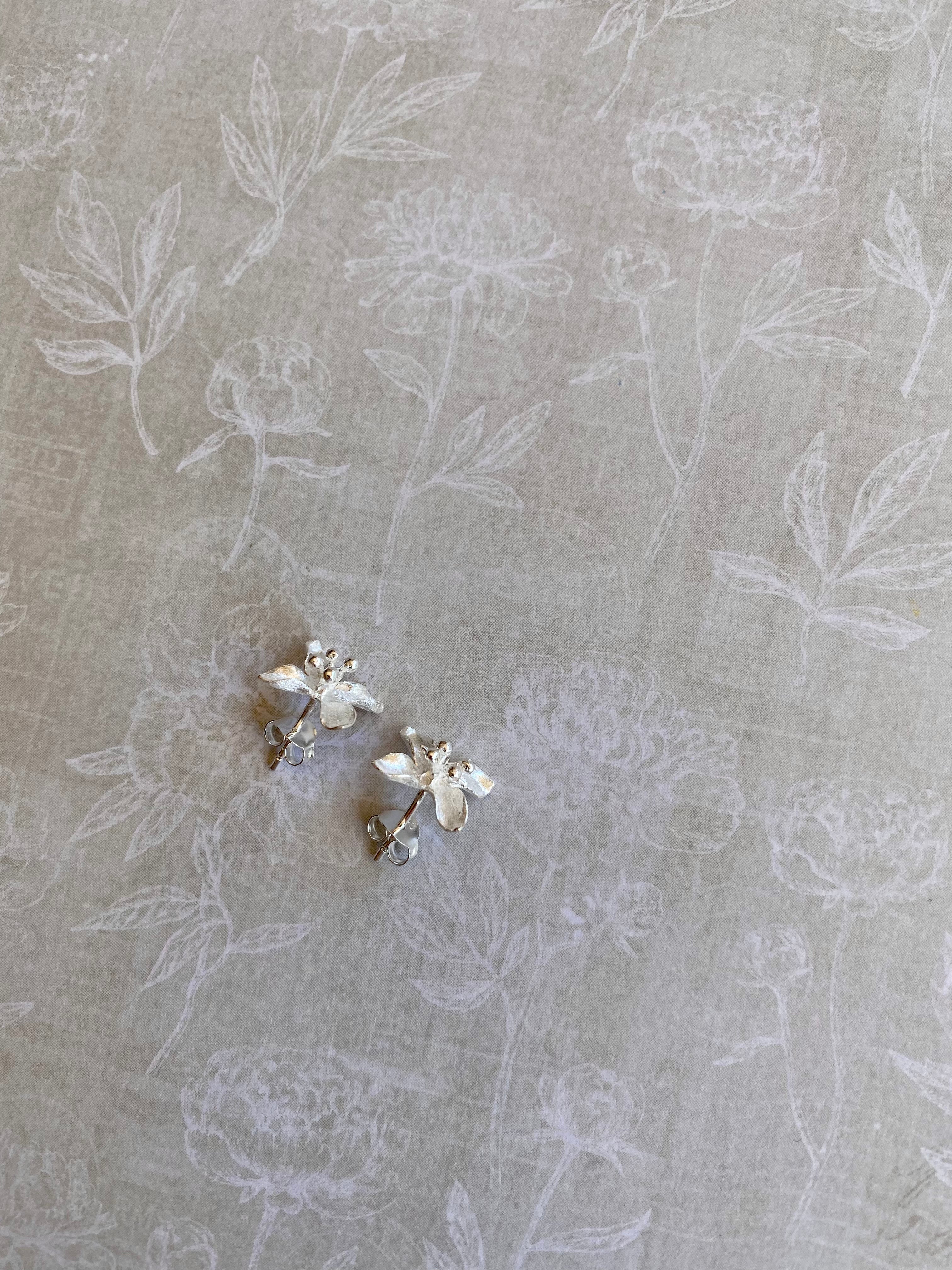 3D Flower Stud Earrings