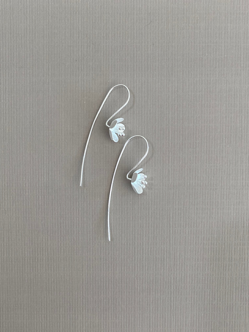 Matte Blossom Hook Earrings
