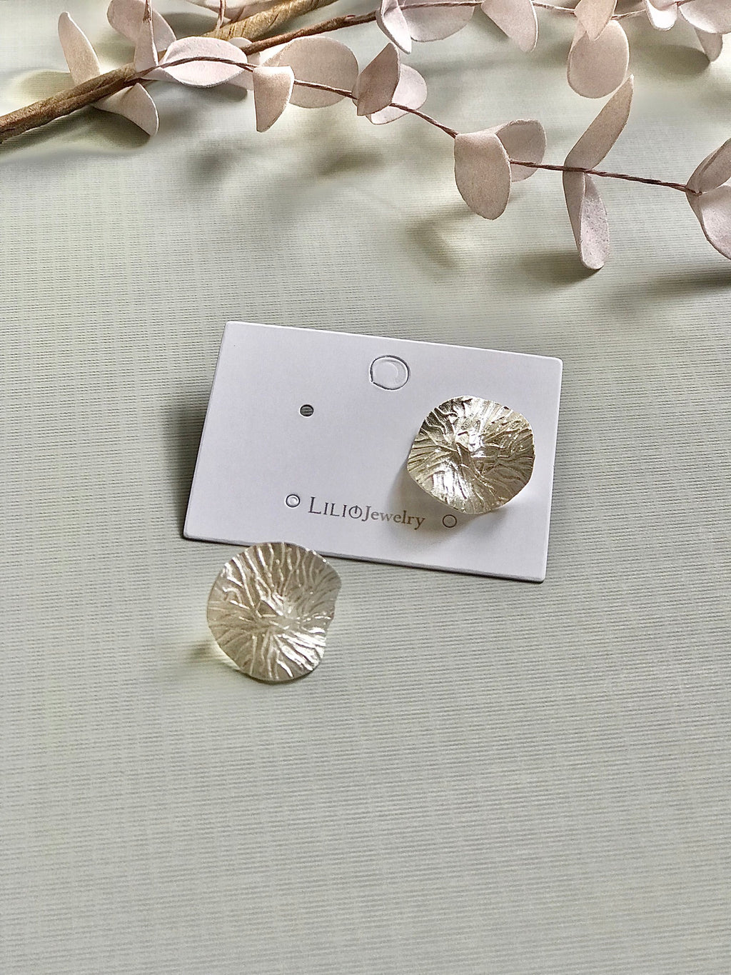 Ripple Textured Stud Earrings