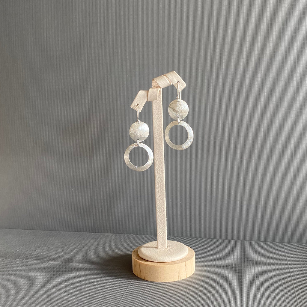 Silver Circle Earrings