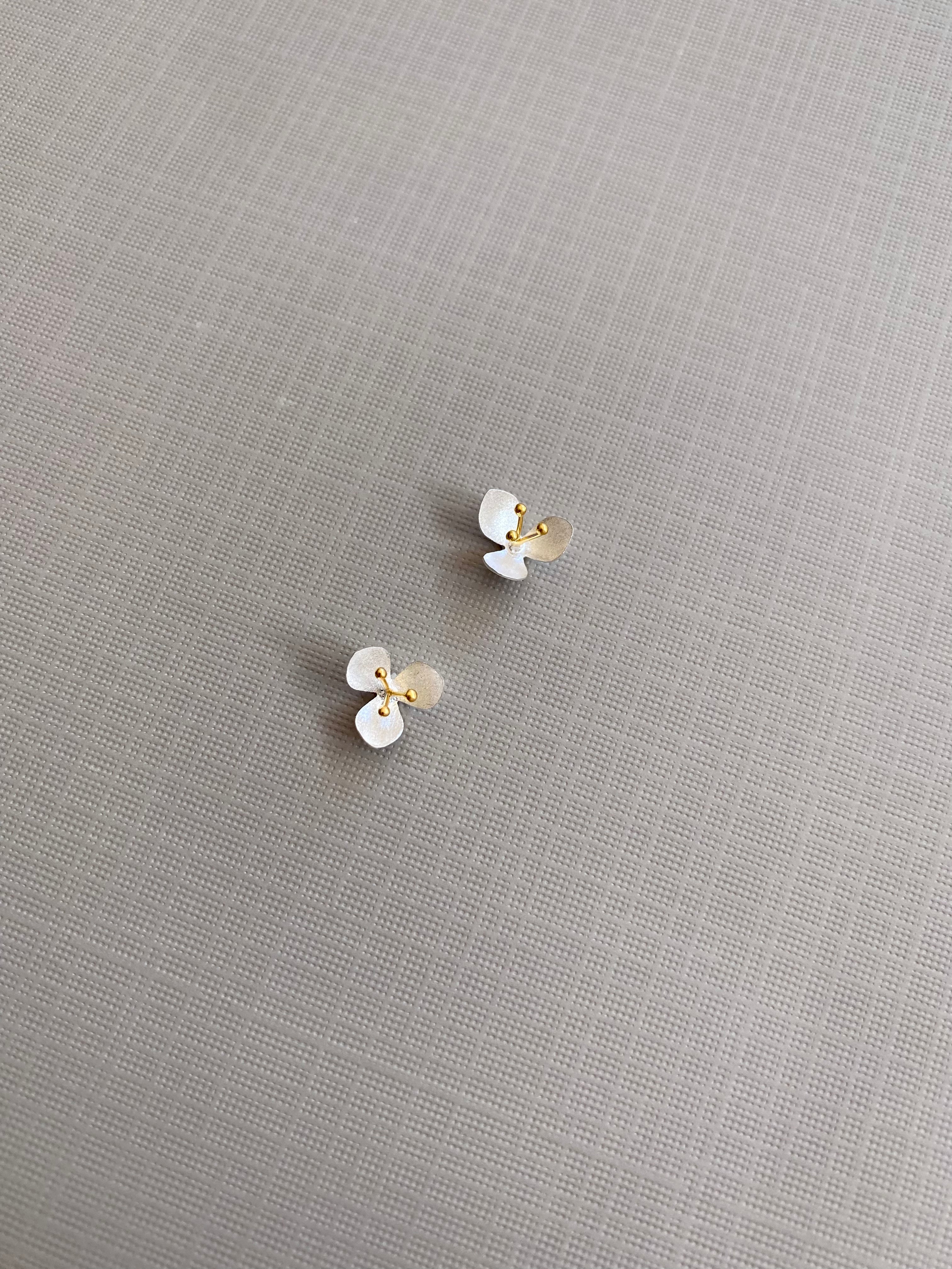 Matte Flower Stud Earrings