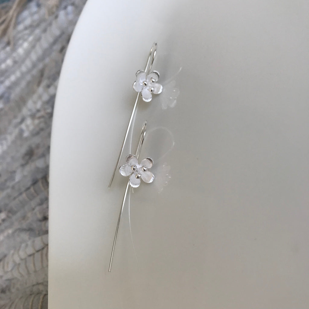 Matte Blossom Hook Earrings