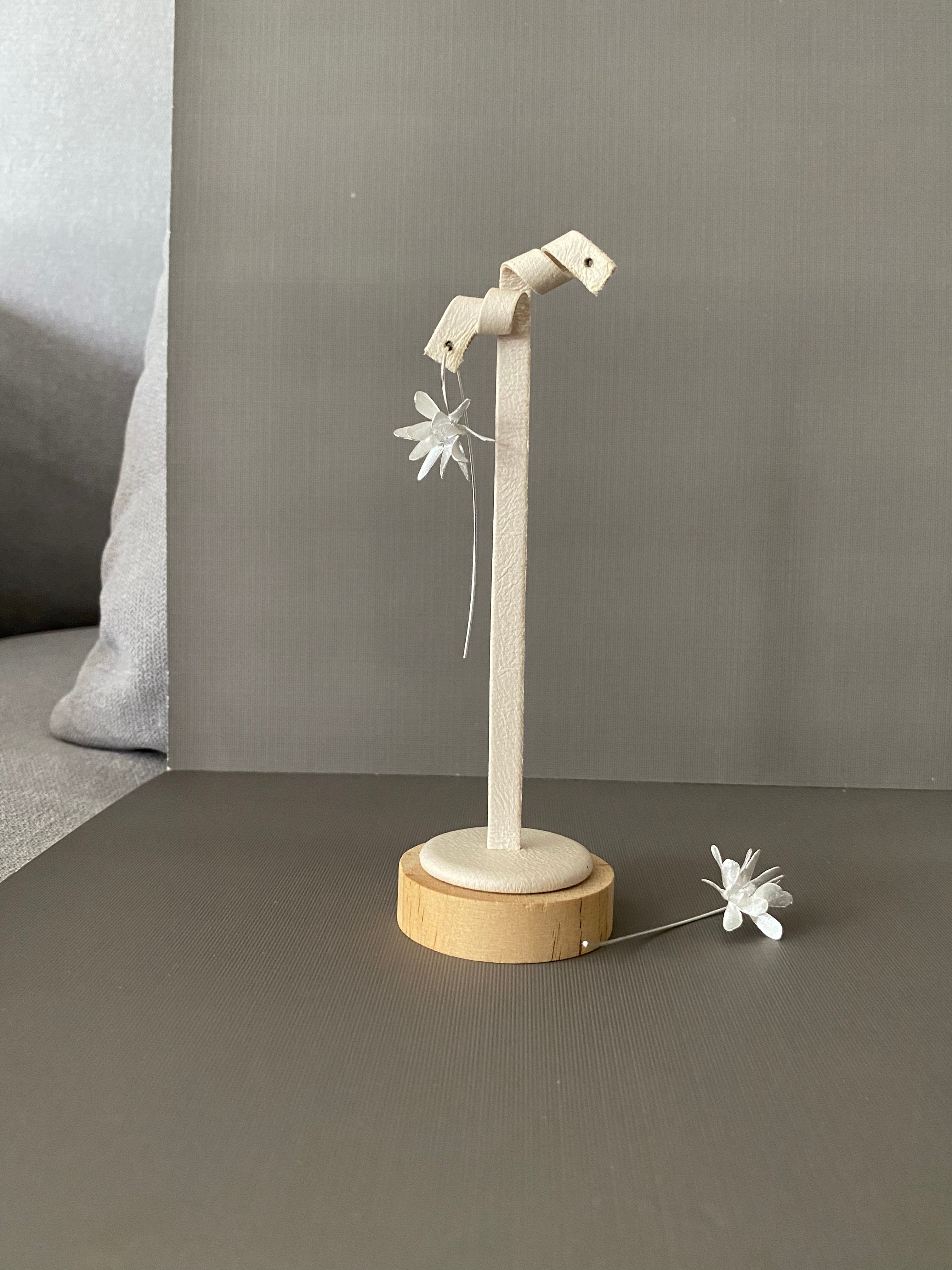 Matte Petal Hook Earrings