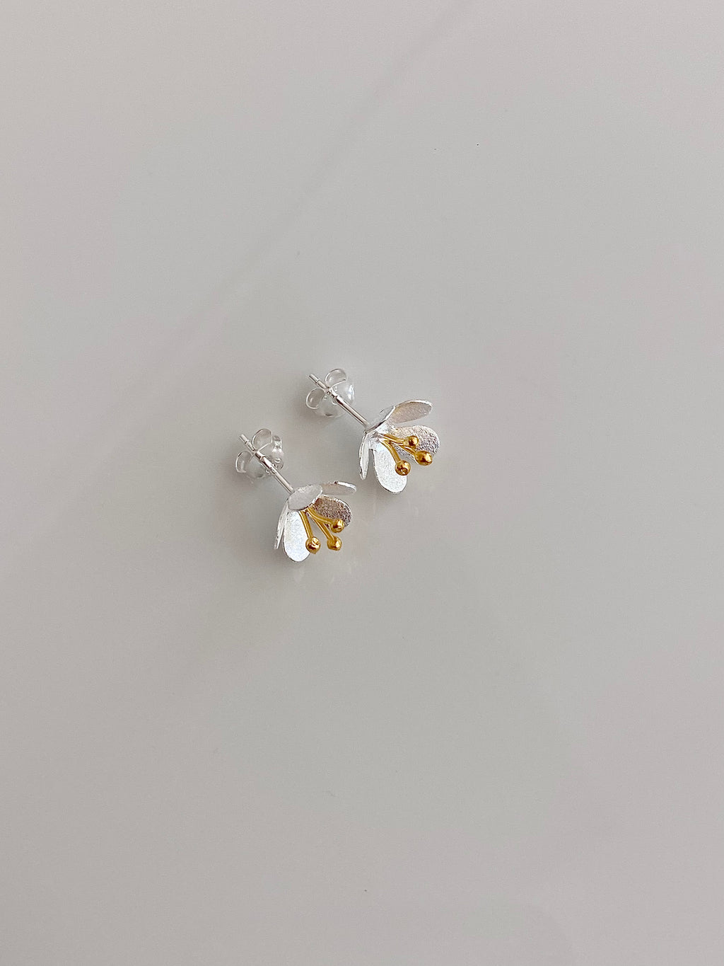 Matte Flower Stud Earrings