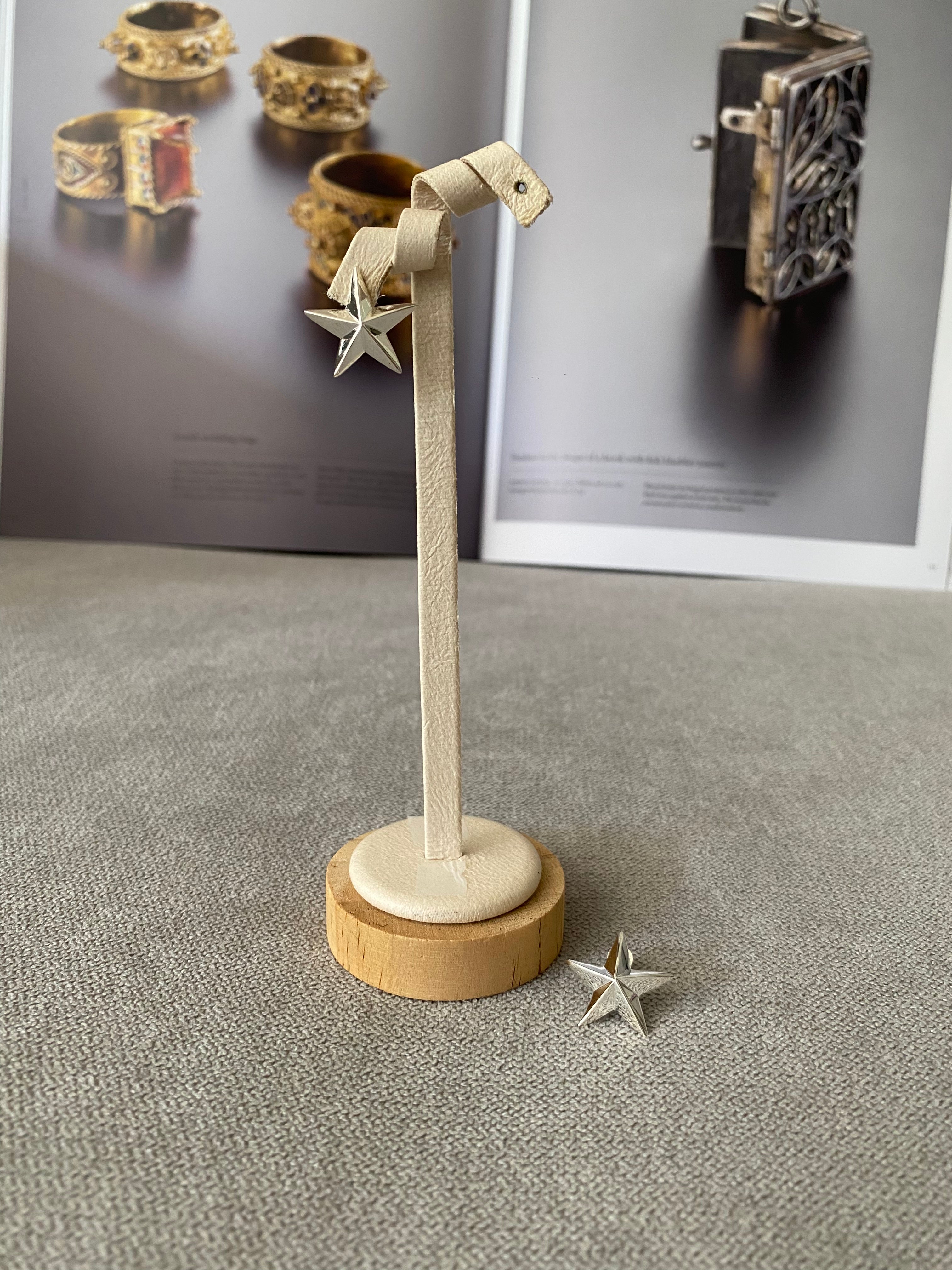 3D Star Stud Earrings