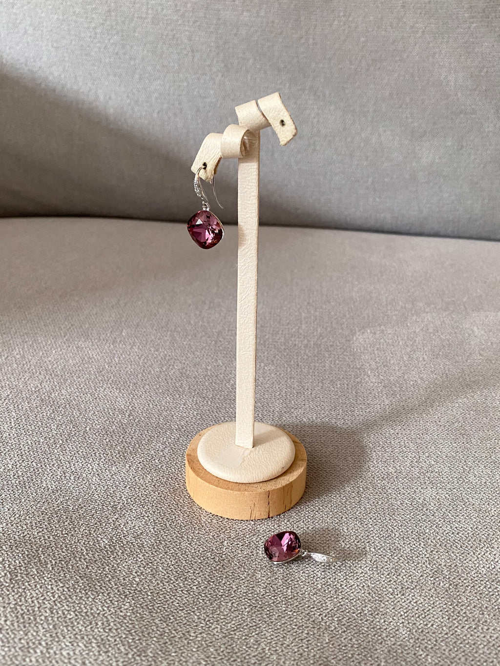 Swarovski Cushion Drop Earrings (5 colours)