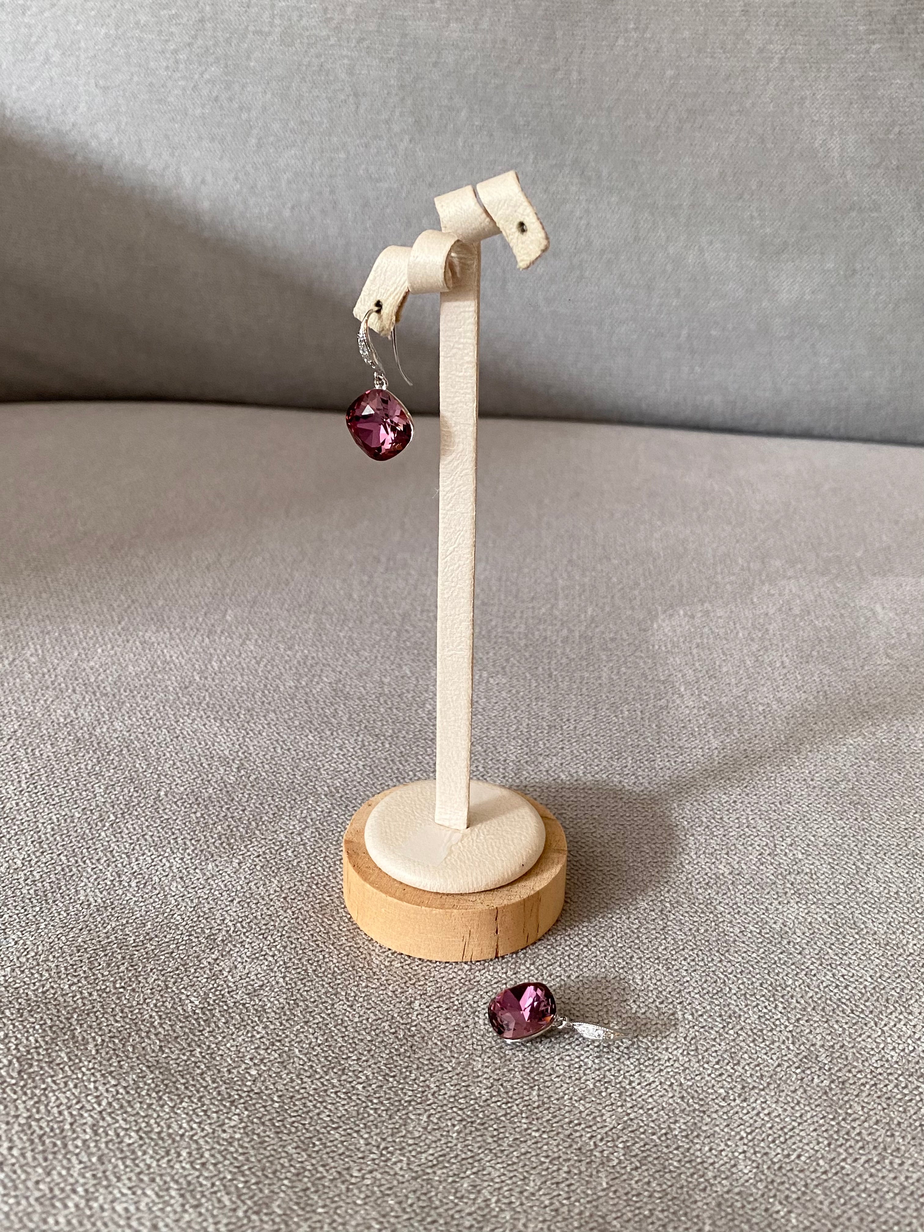 Swarovski Cushion Drop Earrings (5 colours)