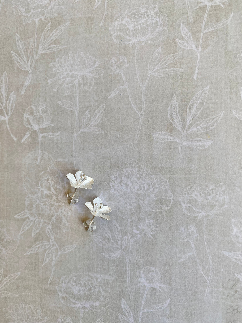 Matte Petal Stud Earrings