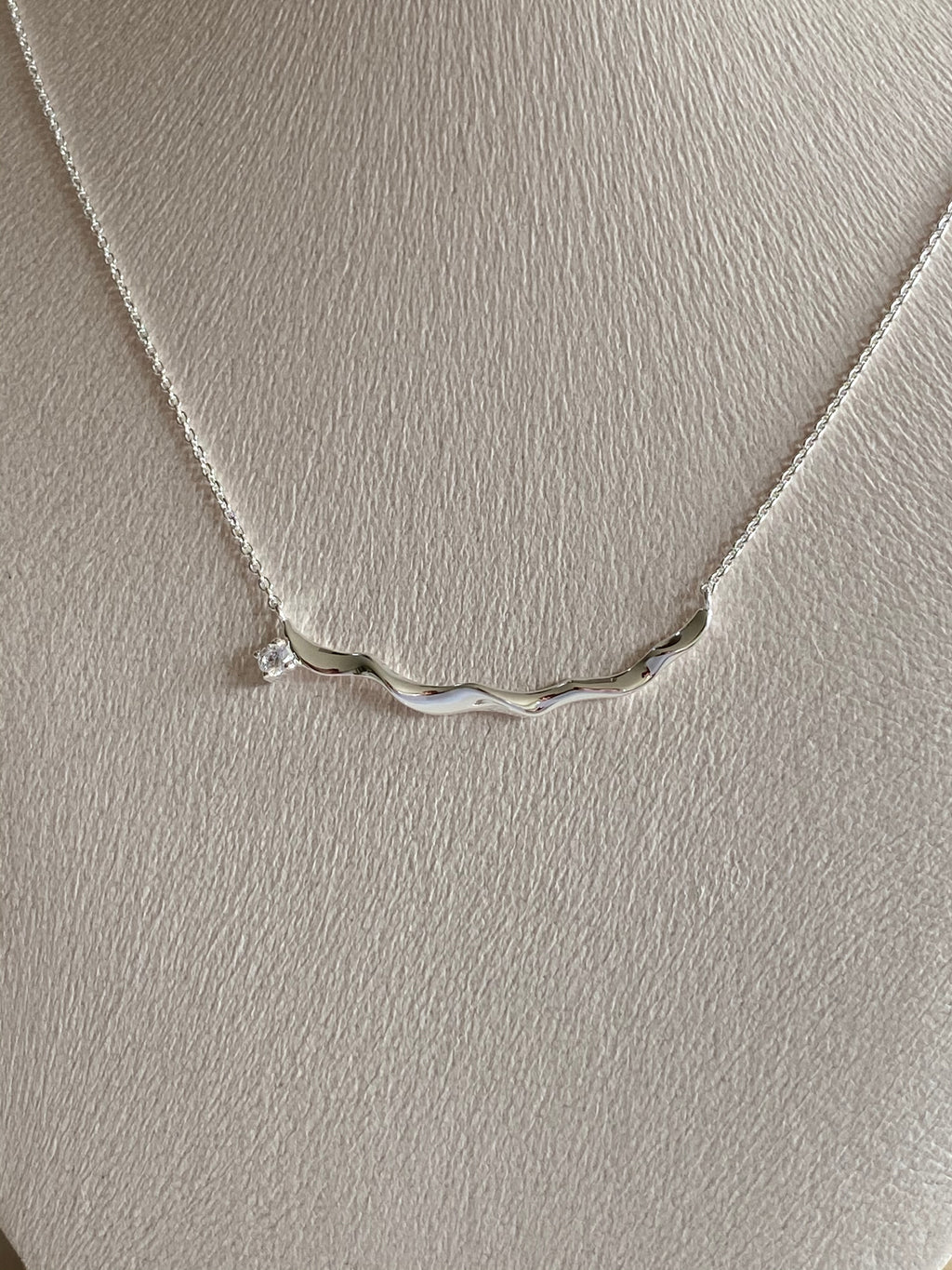 Wave Line Necklace