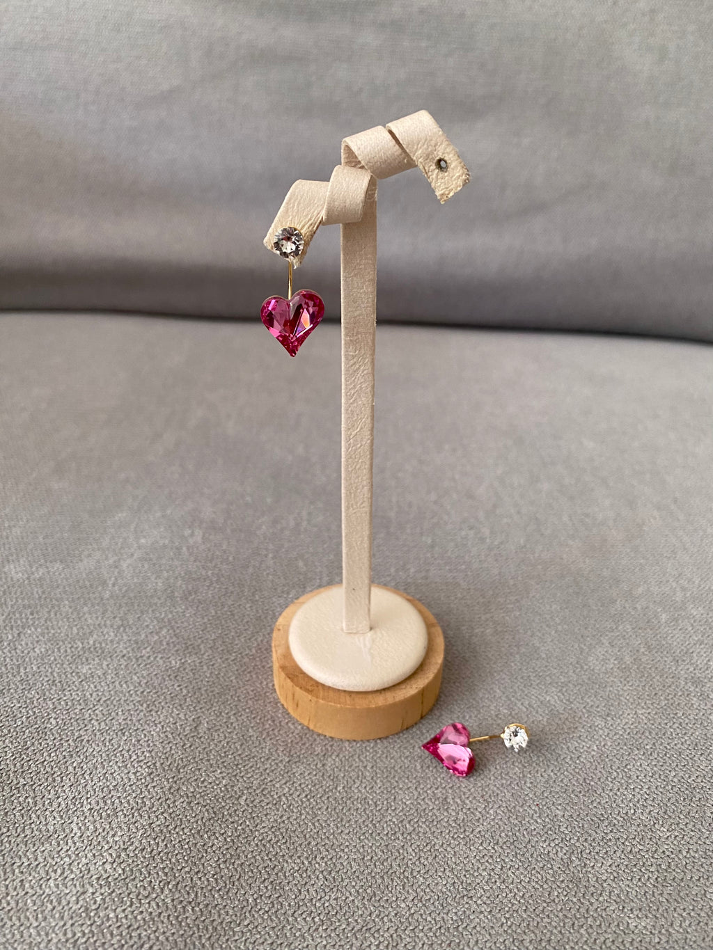 Swarovski Heart Drop Earrings (3 colors)